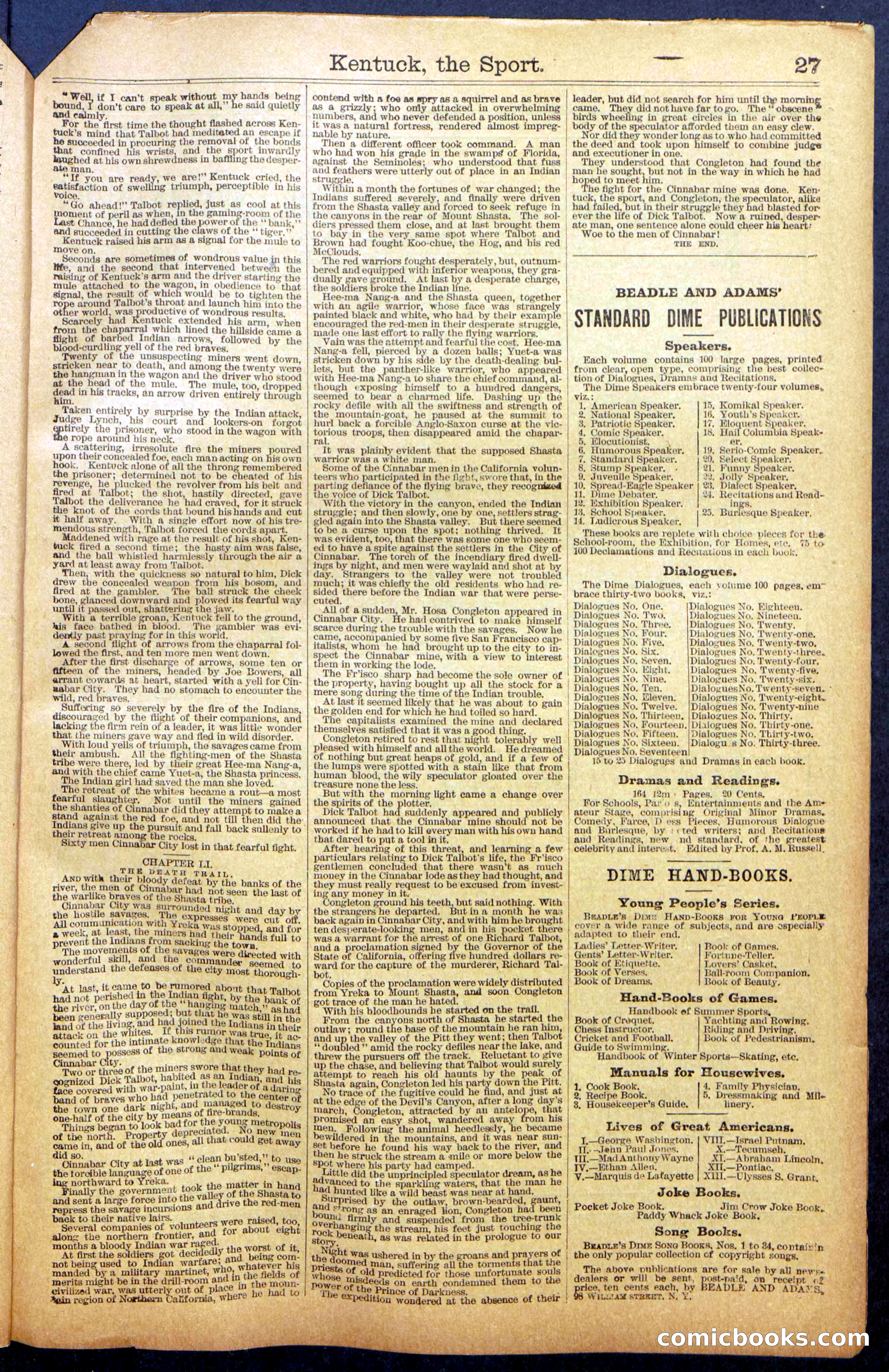 Dick Talbot at the Mines; or, Kentucky the Sport — page 29 of 36