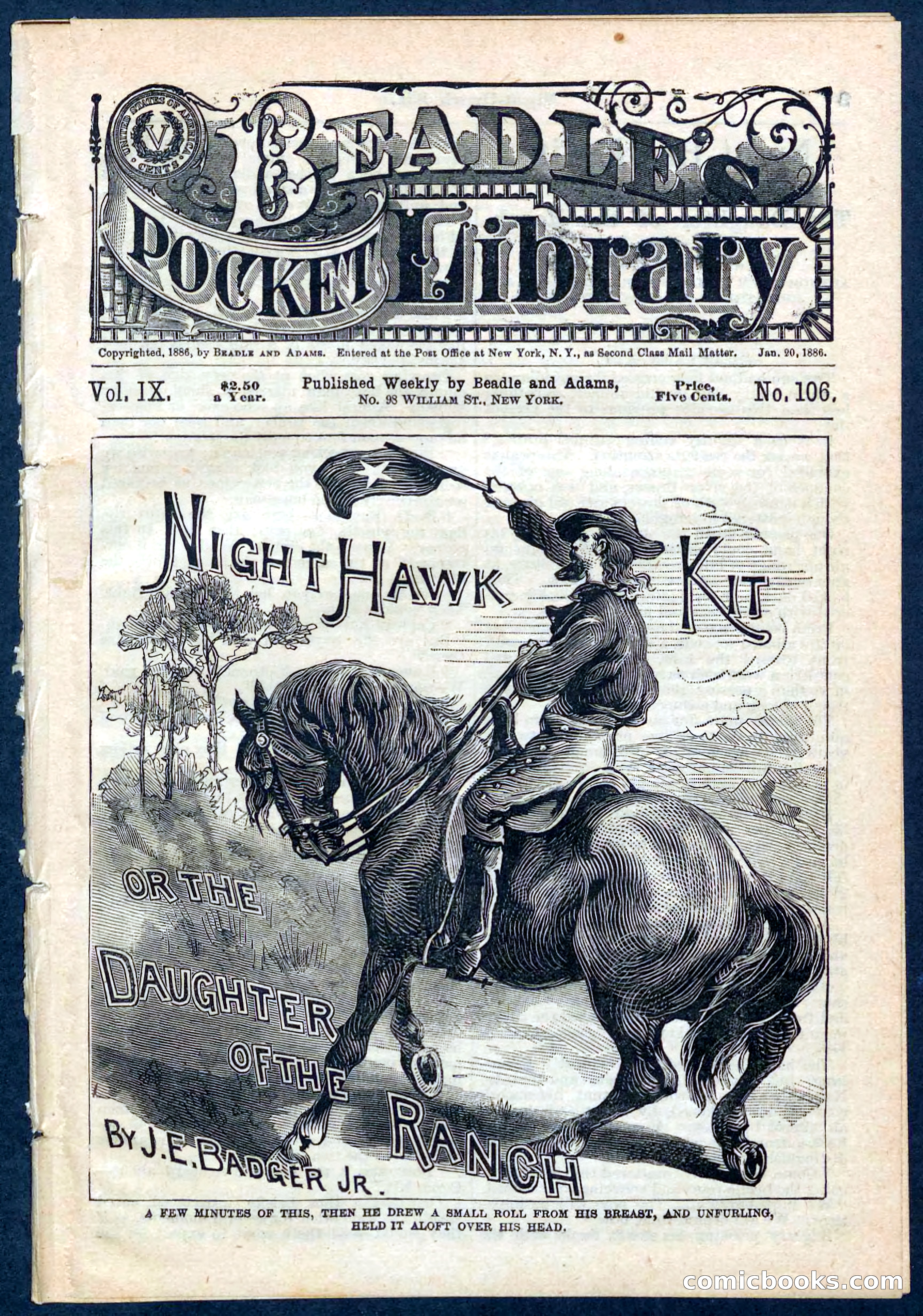 Beadle's Pocket Library No. 106