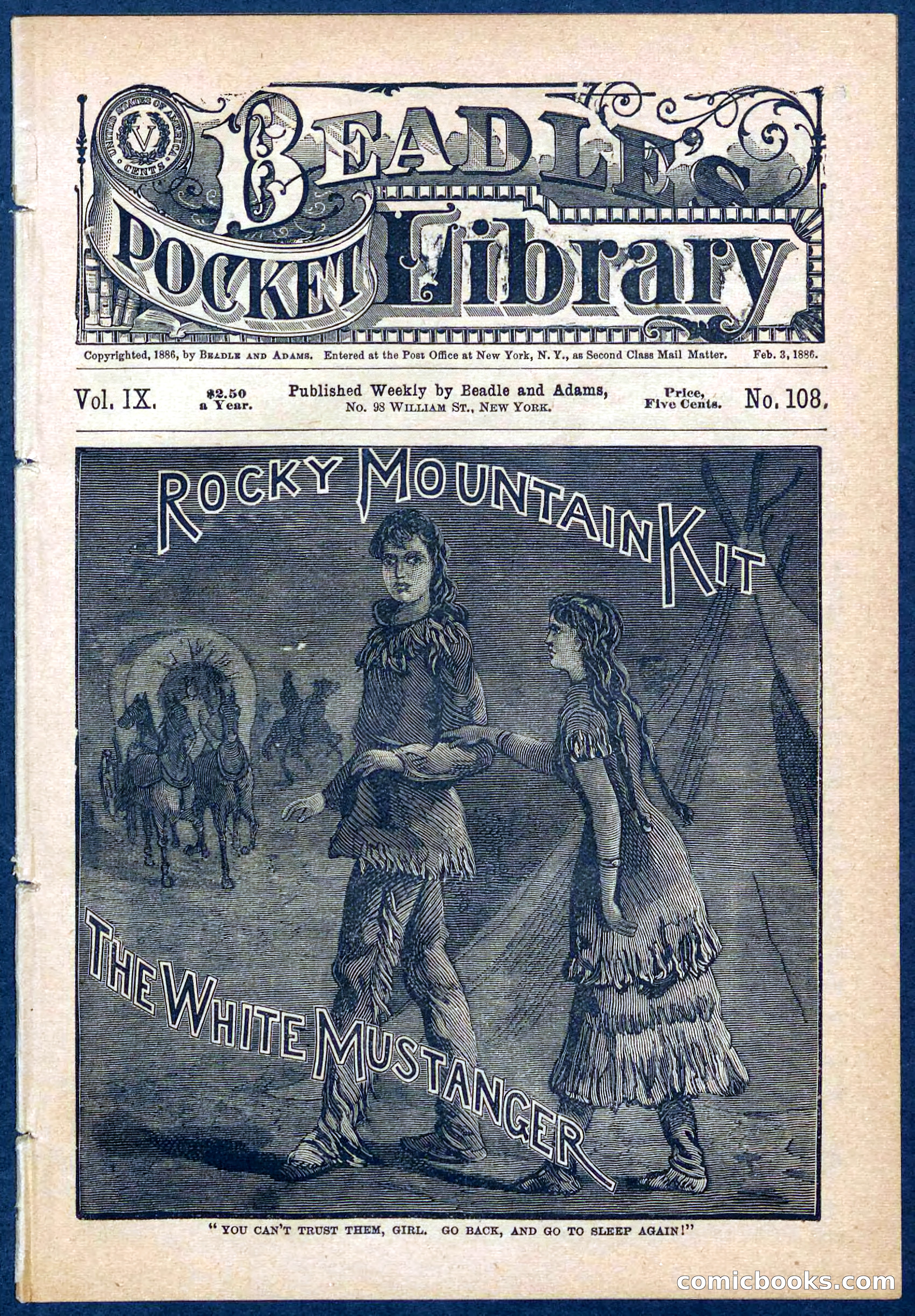 Beadle's Pocket Library No. 108