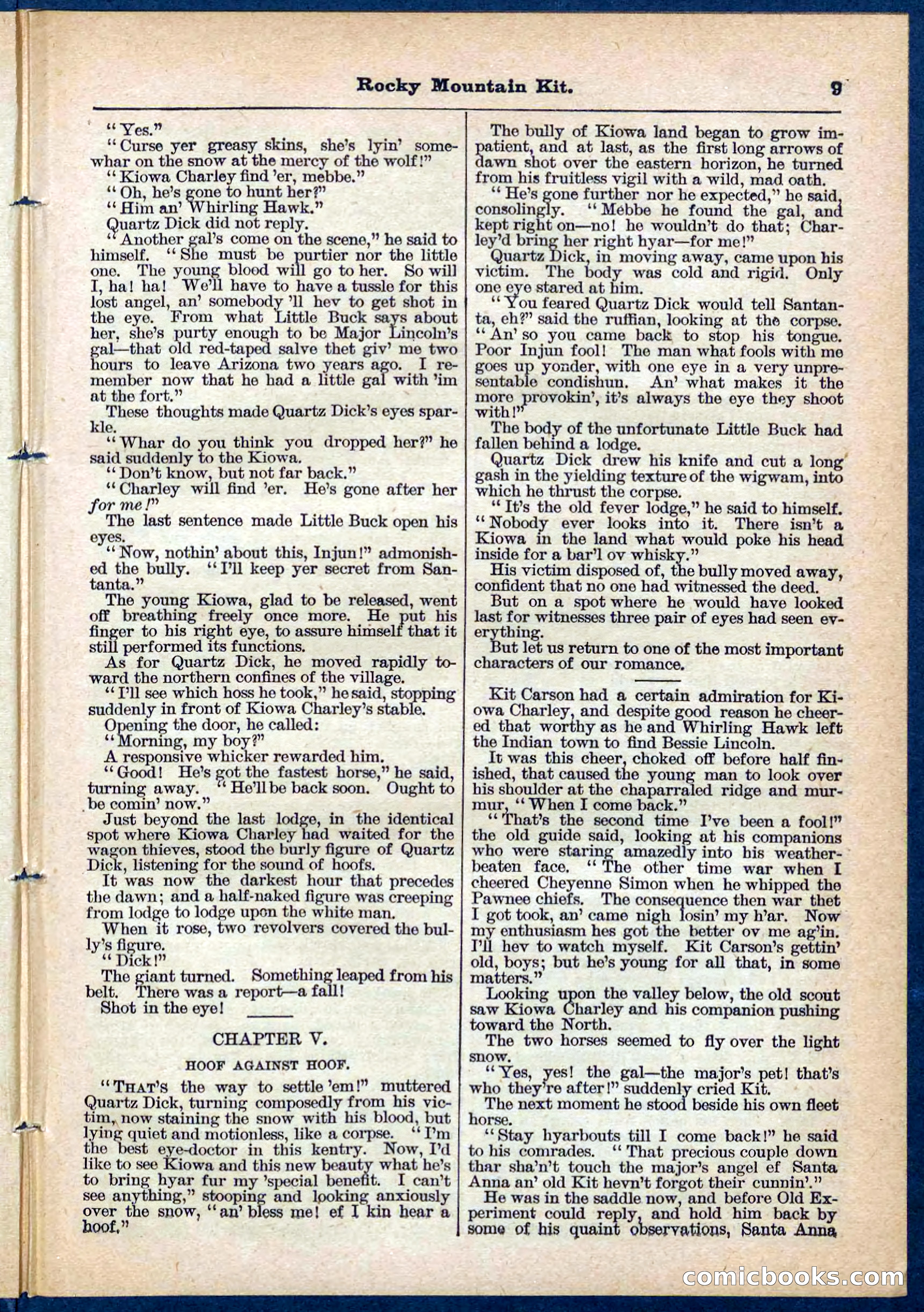 Beadle's Pocket Library No. 108 — page 9 of 32