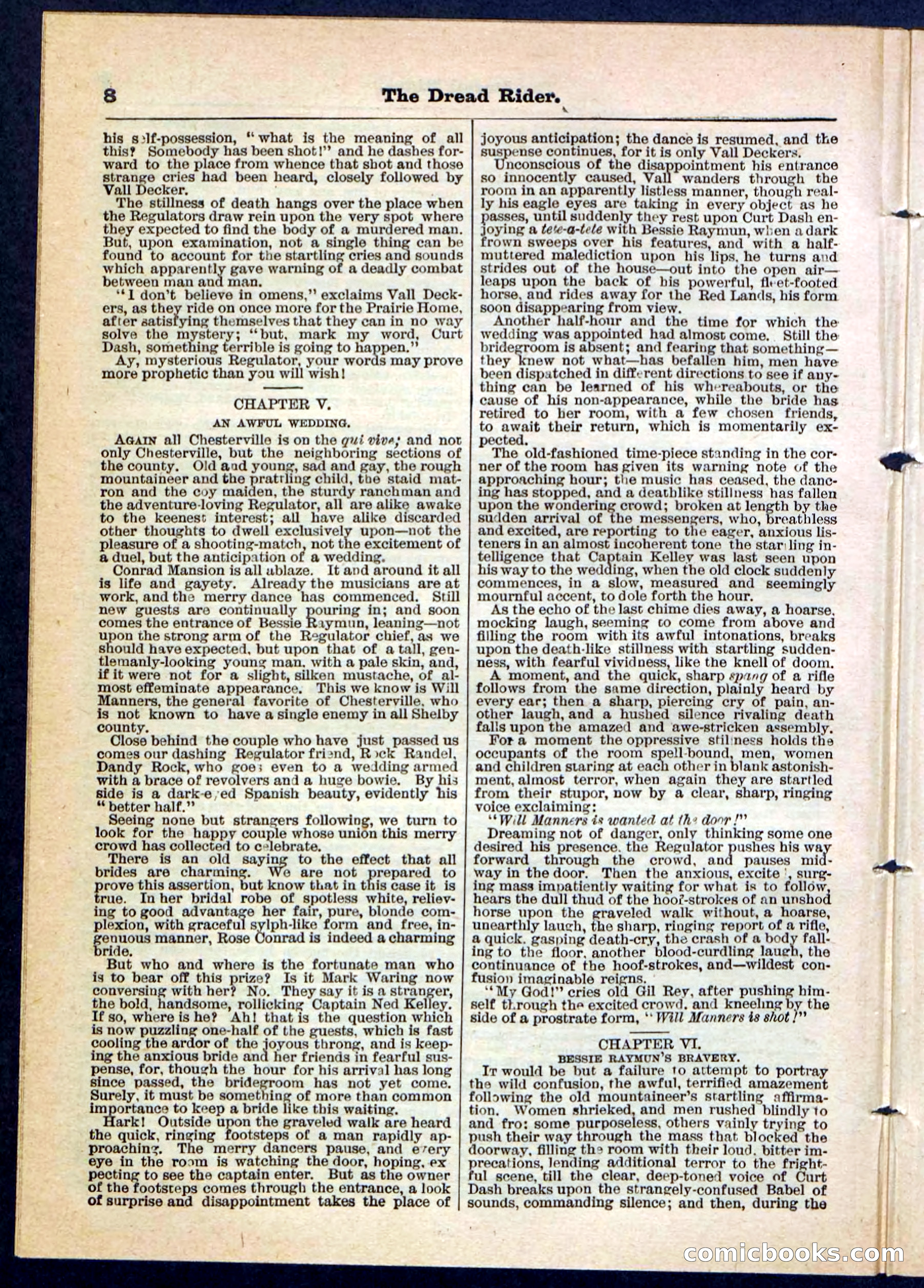 The Dread Rider; or, The Texan Duellist — page 8 of 32