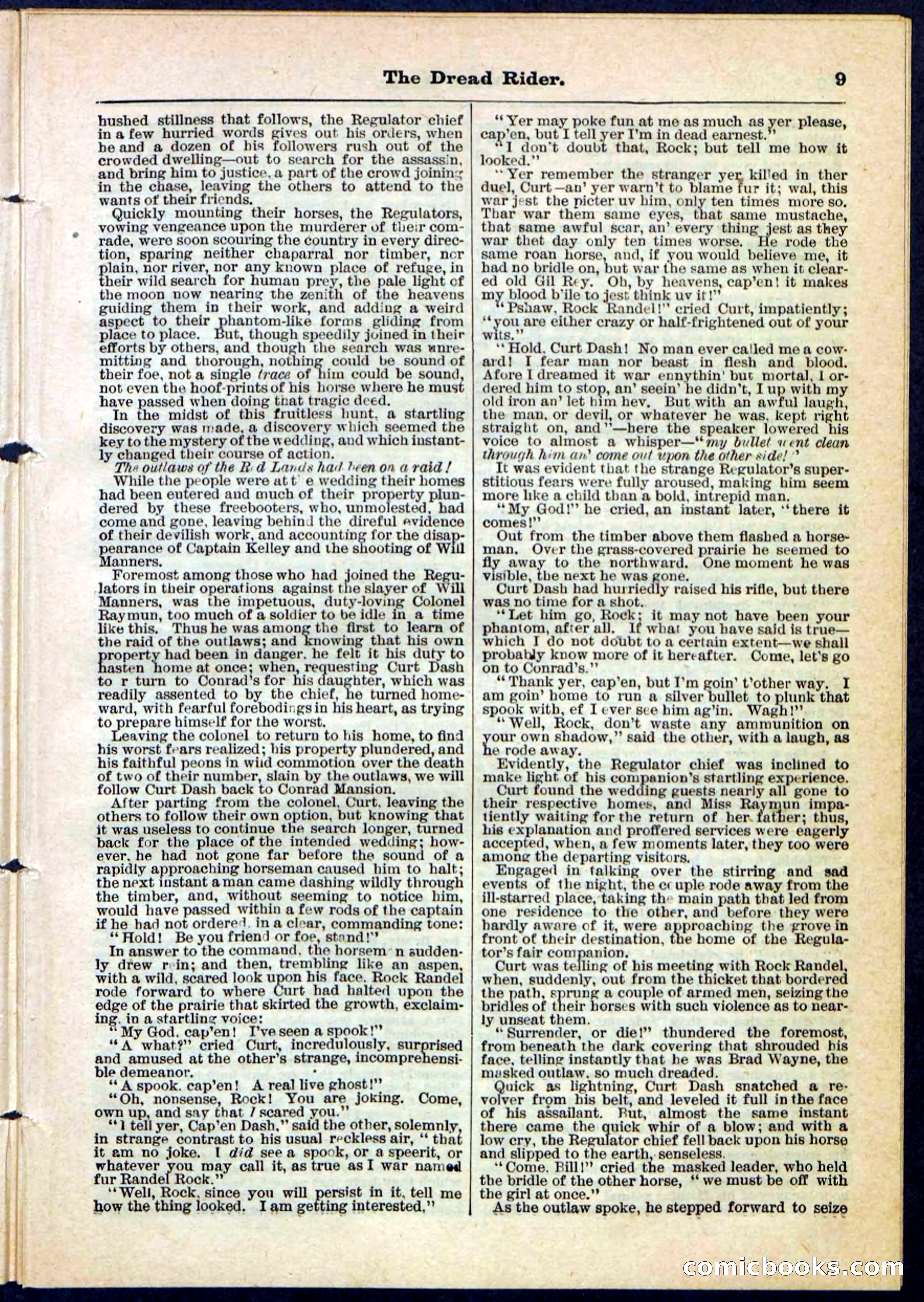 The Dread Rider; or, The Texan Duellist — page 9 of 32