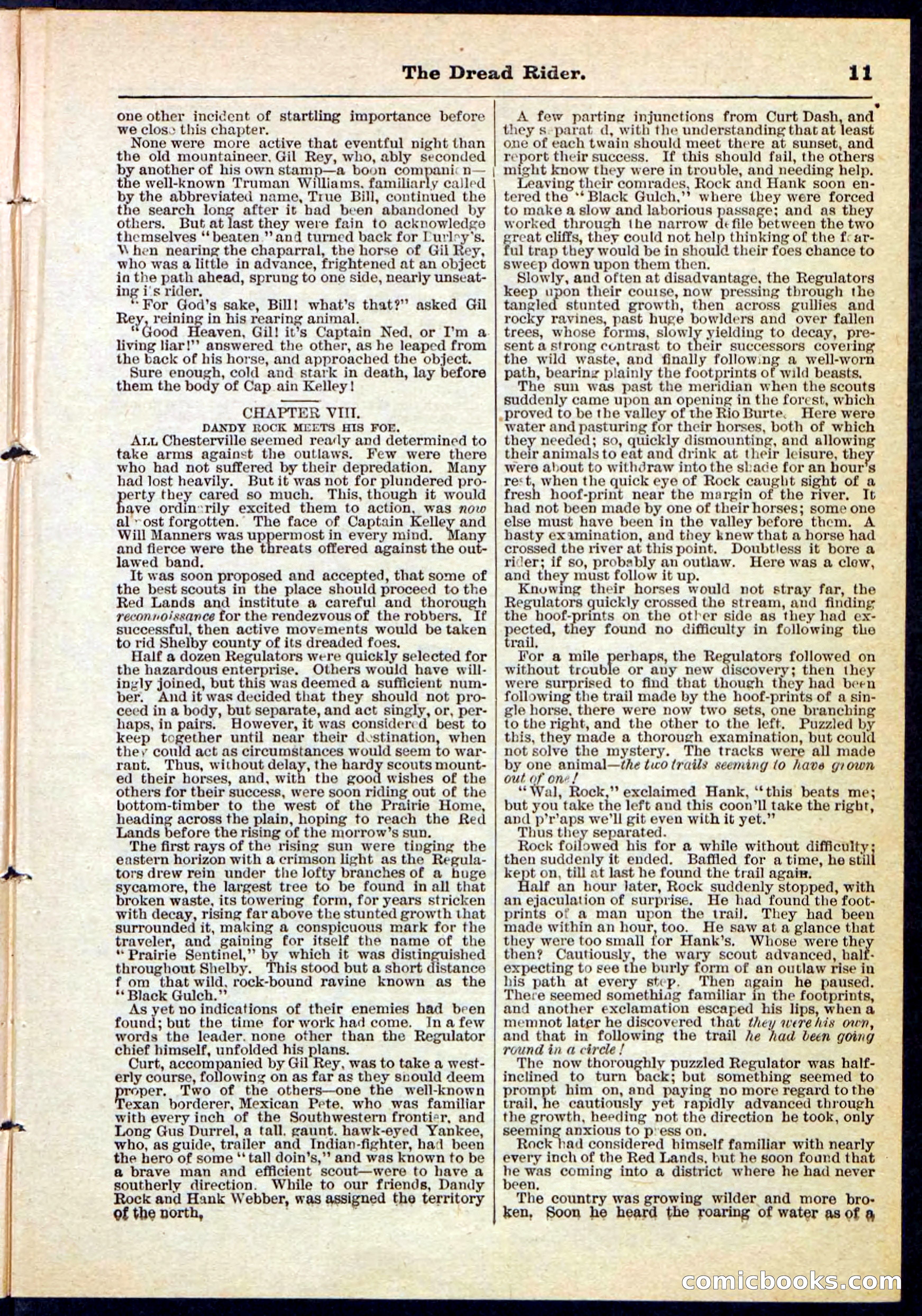 The Dread Rider; or, The Texan Duellist — page 11 of 32
