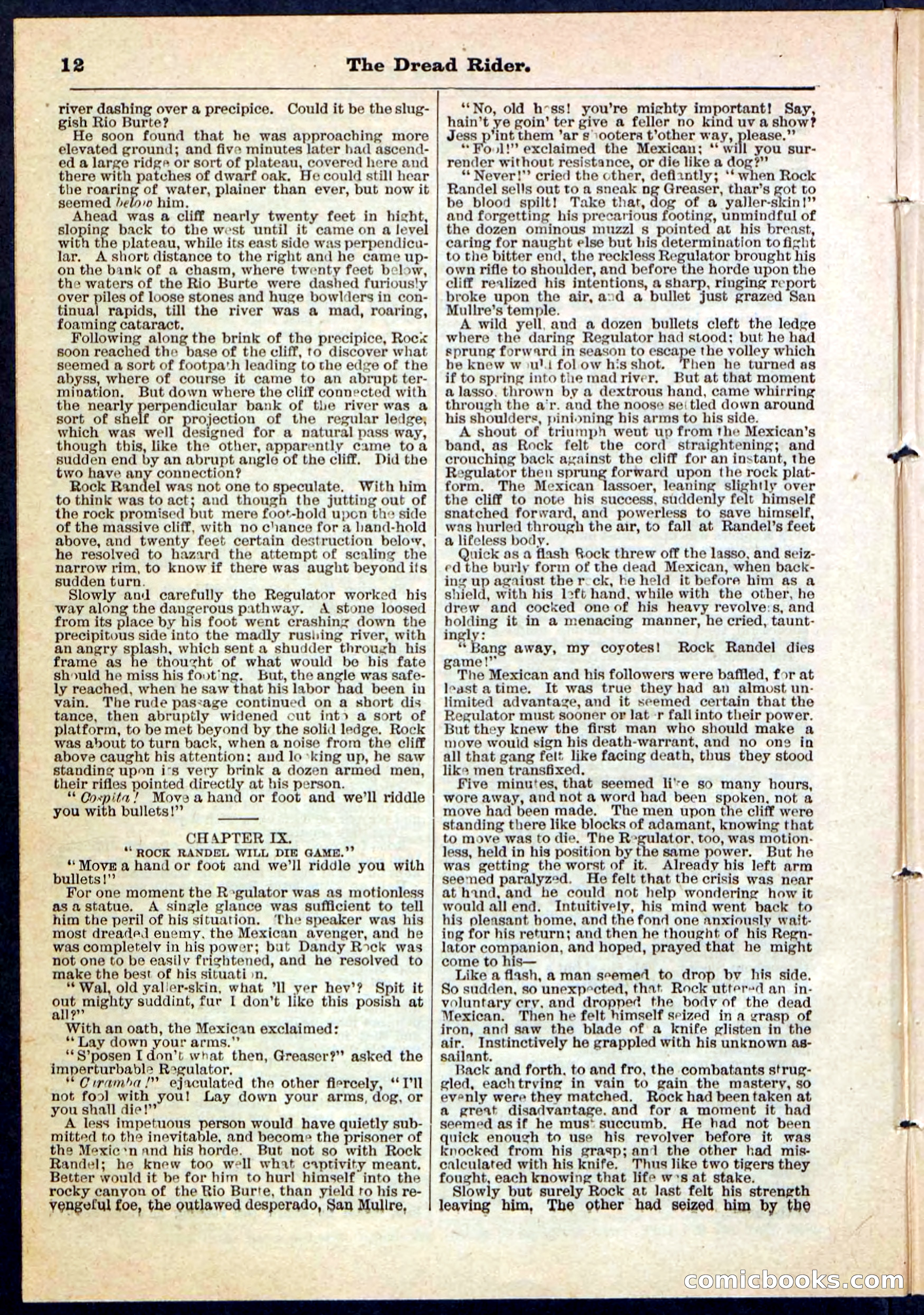 The Dread Rider; or, The Texan Duellist — page 12 of 32