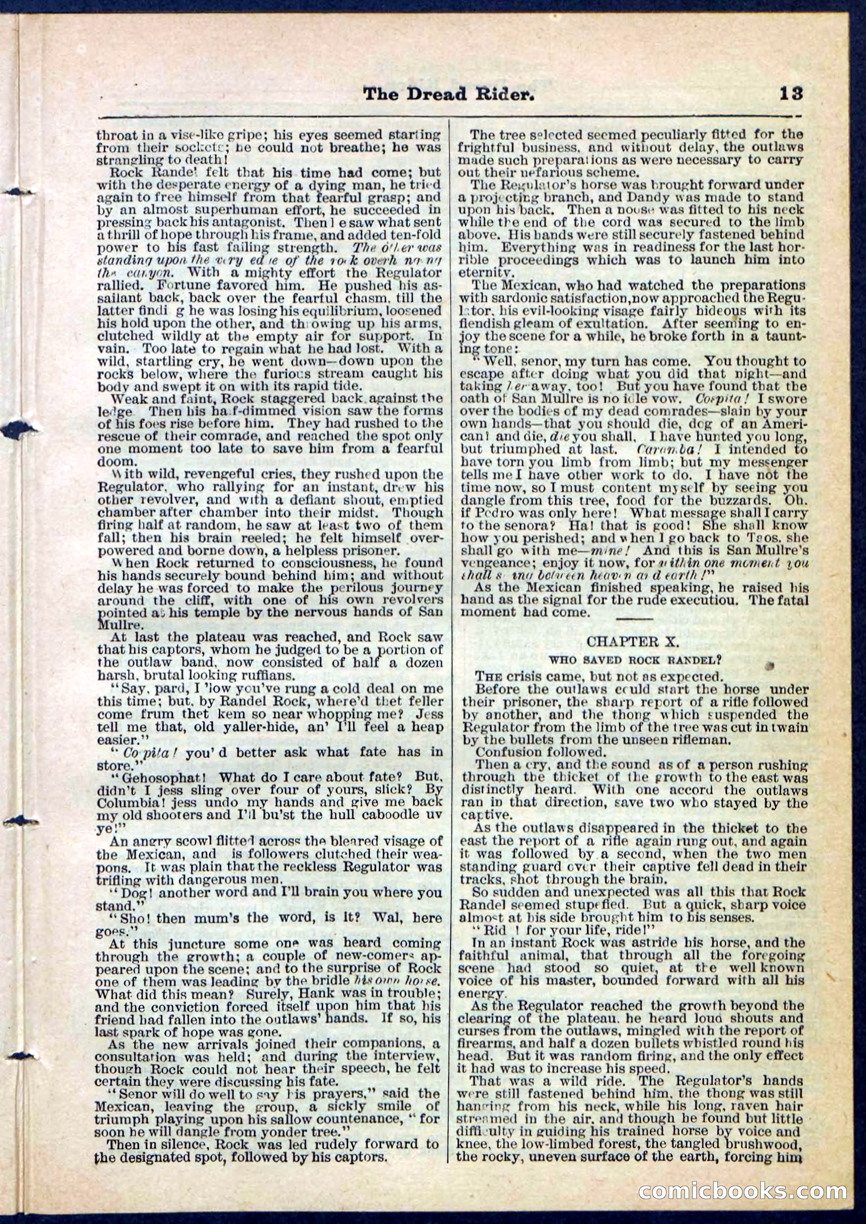 The Dread Rider; or, The Texan Duellist — page 13 of 32
