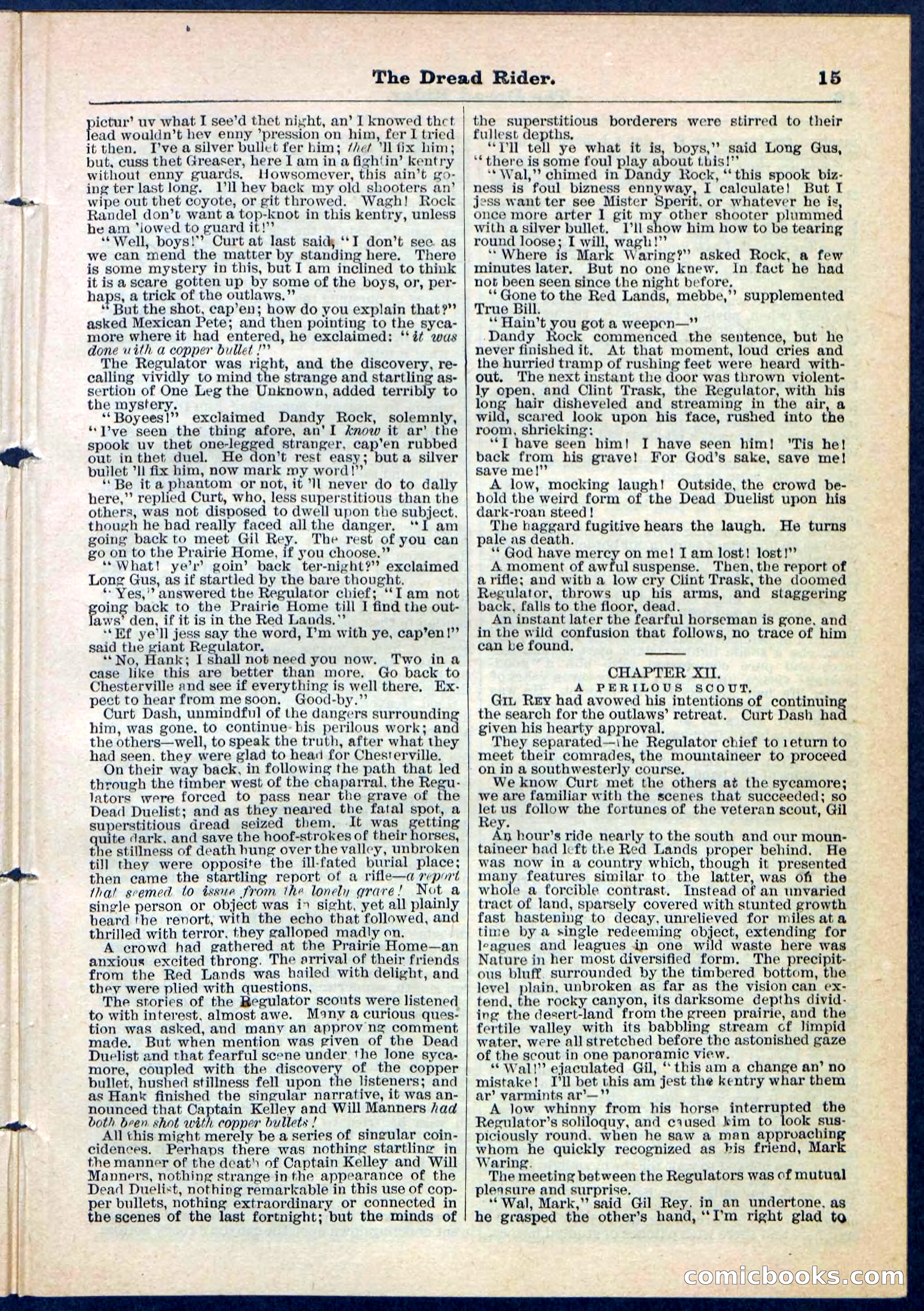 The Dread Rider; or, The Texan Duellist — page 15 of 32