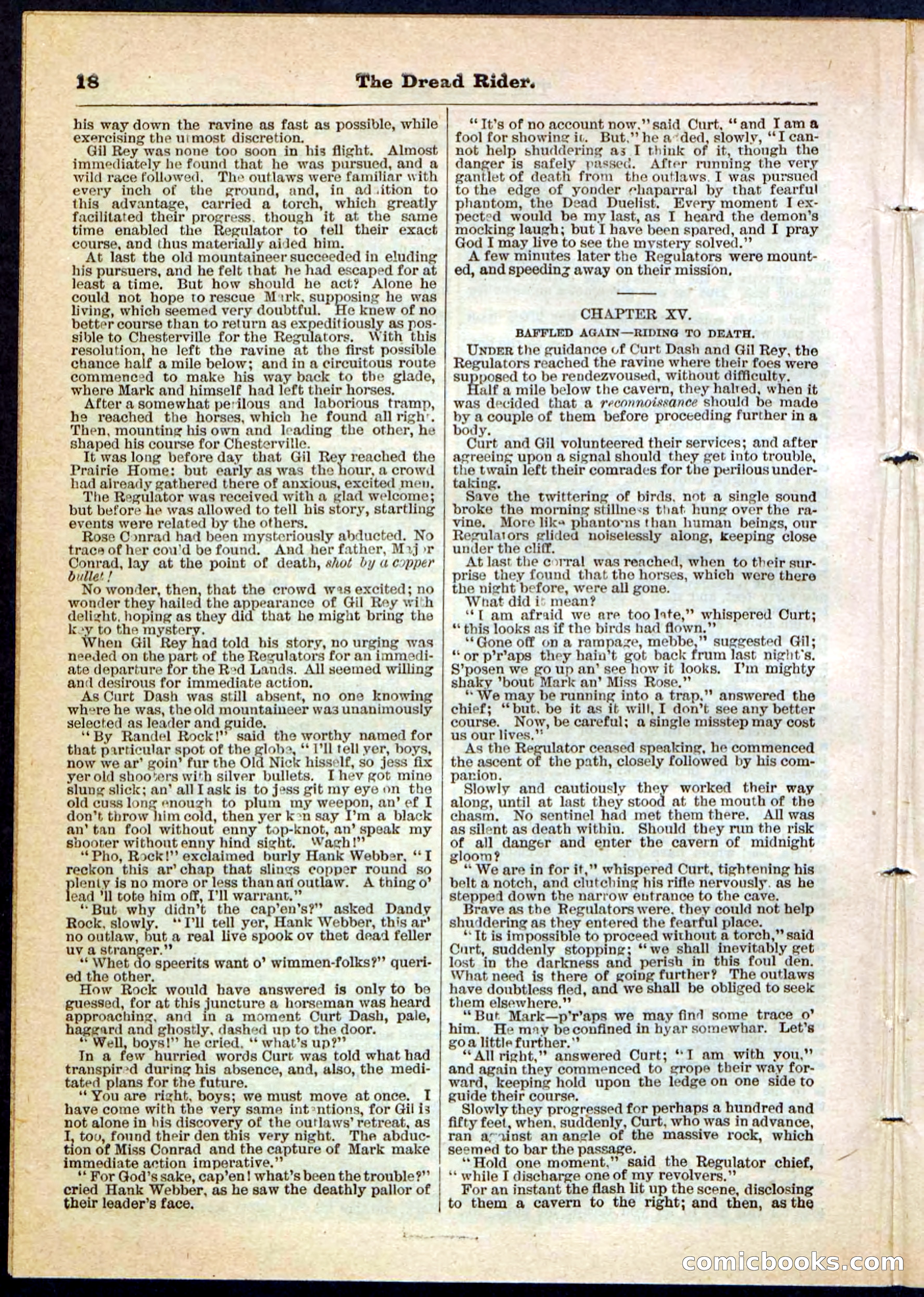 The Dread Rider; or, The Texan Duellist — page 18 of 32
