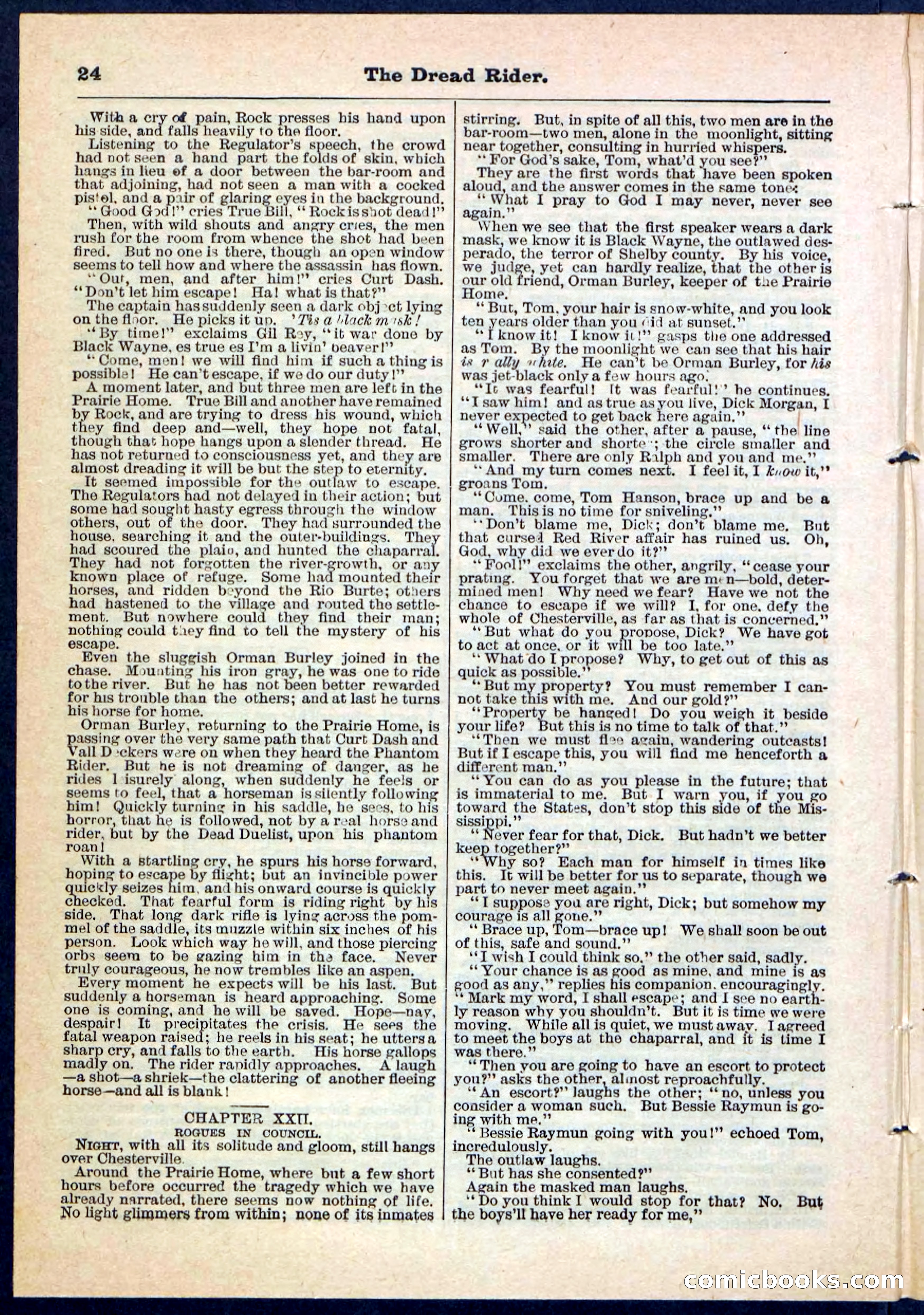 The Dread Rider; or, The Texan Duellist — page 24 of 32