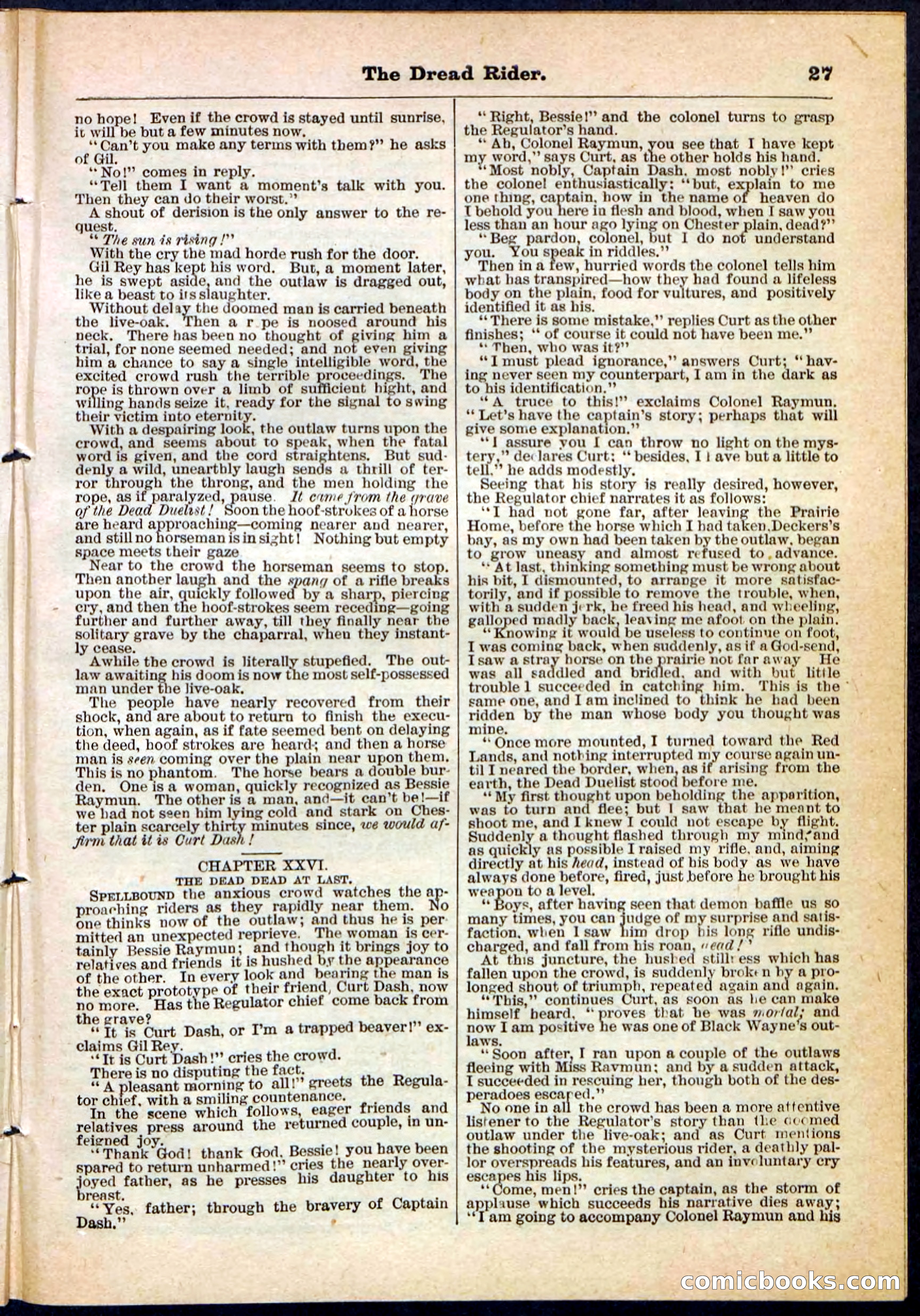 The Dread Rider; or, The Texan Duellist — page 27 of 32