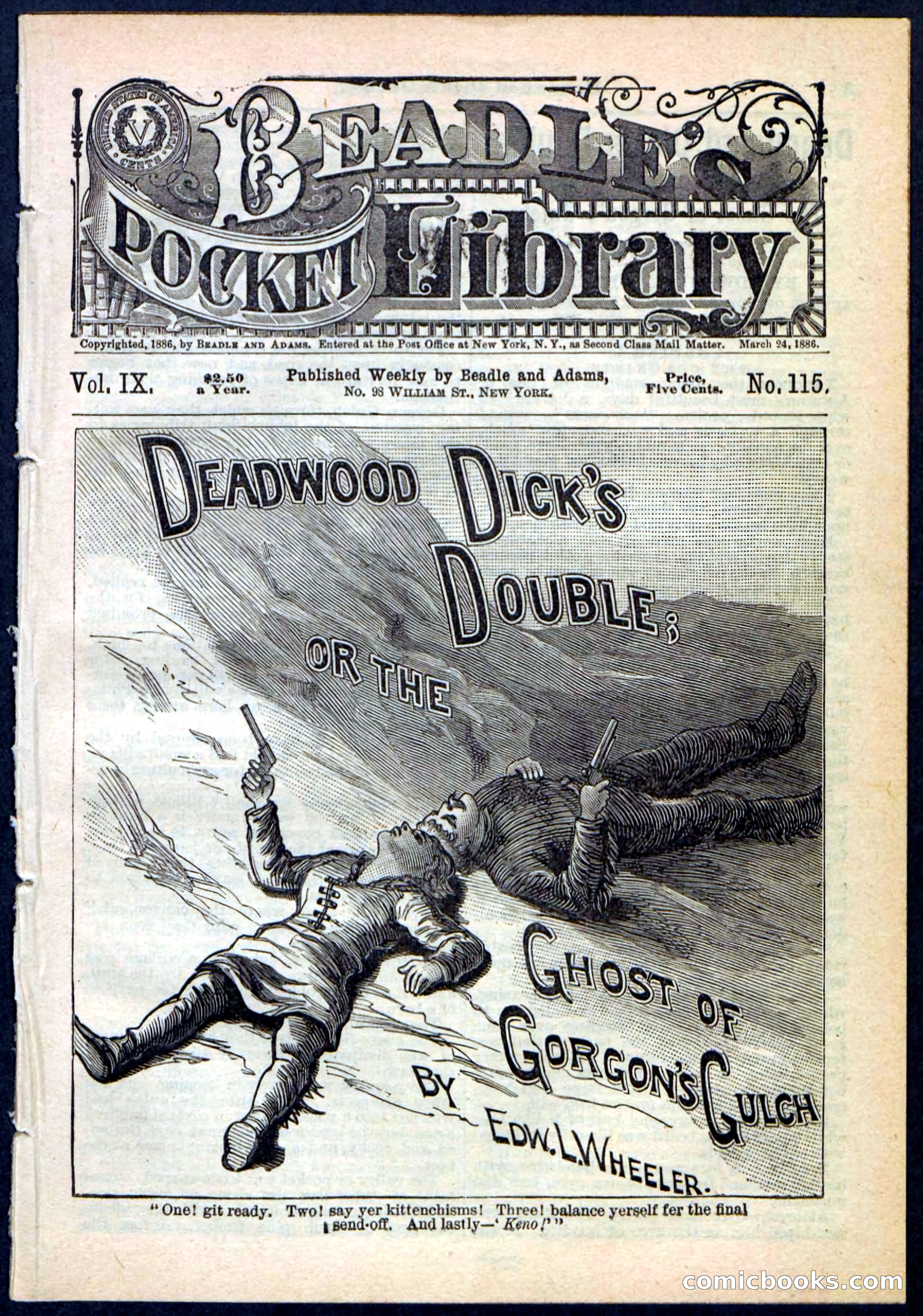 Beadle's Pocket Library No. 115
