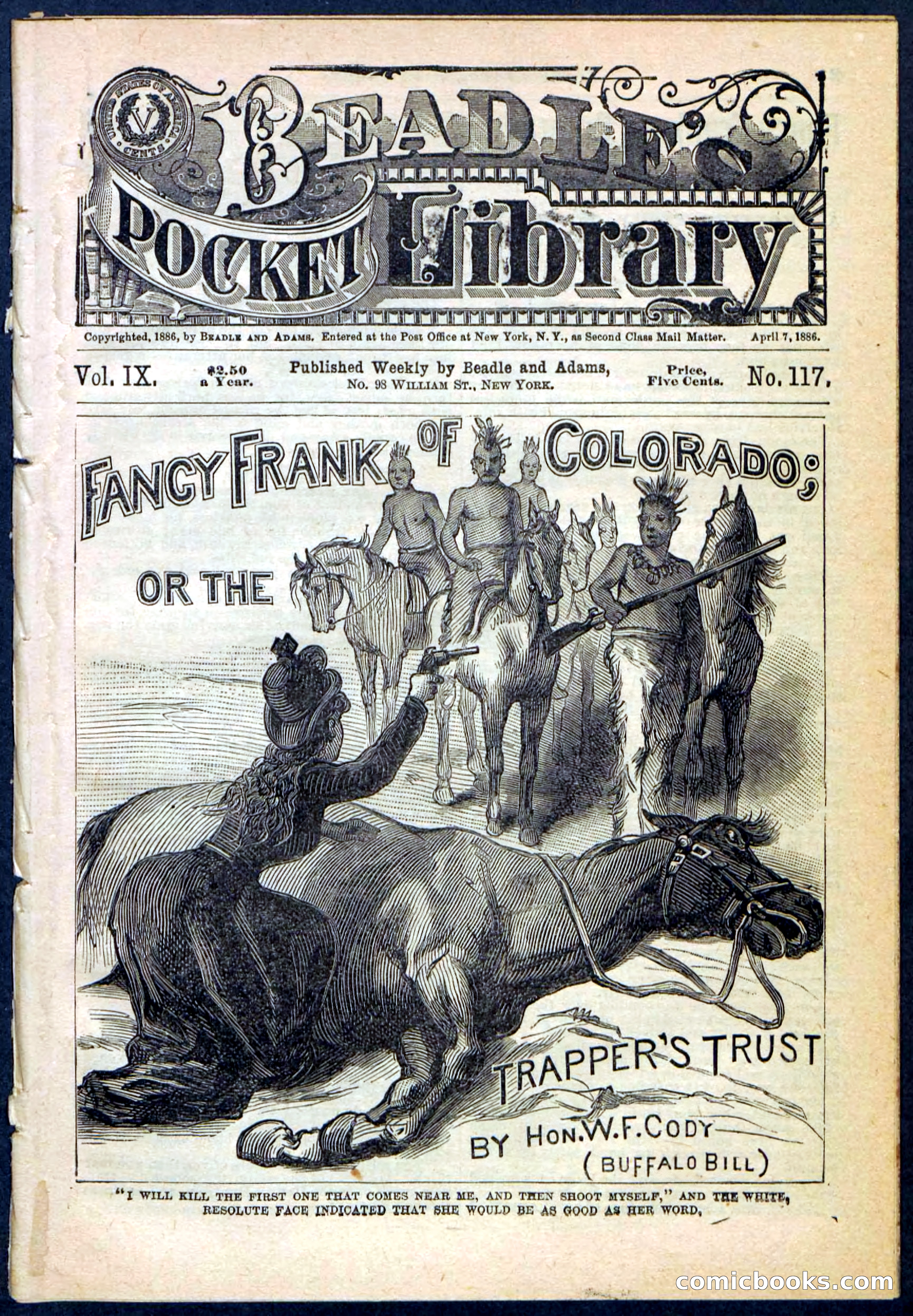 Beadle's Pocket Library No. 117