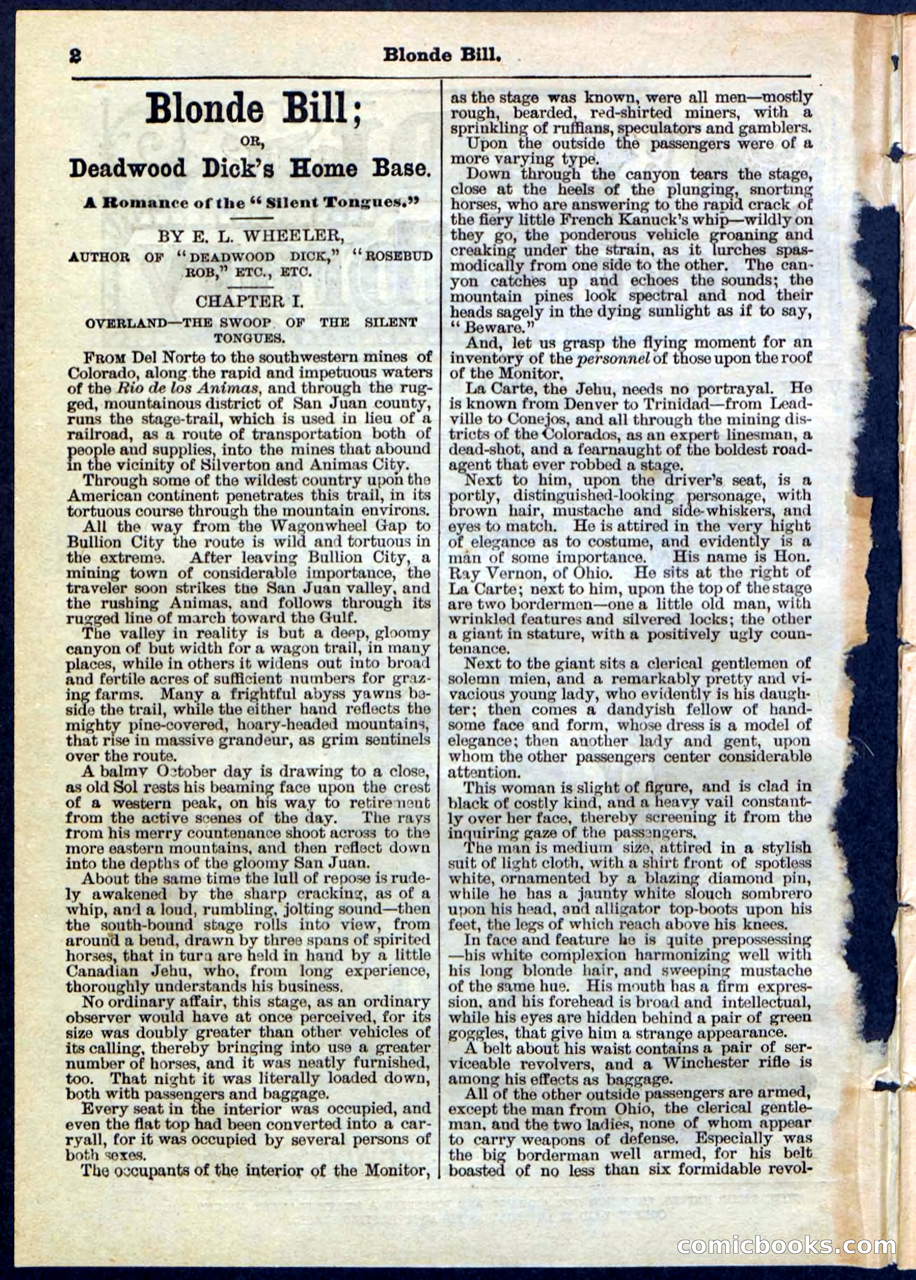 Blonde Bill, or Deadwood Dick's Home Base — page 2 of 32