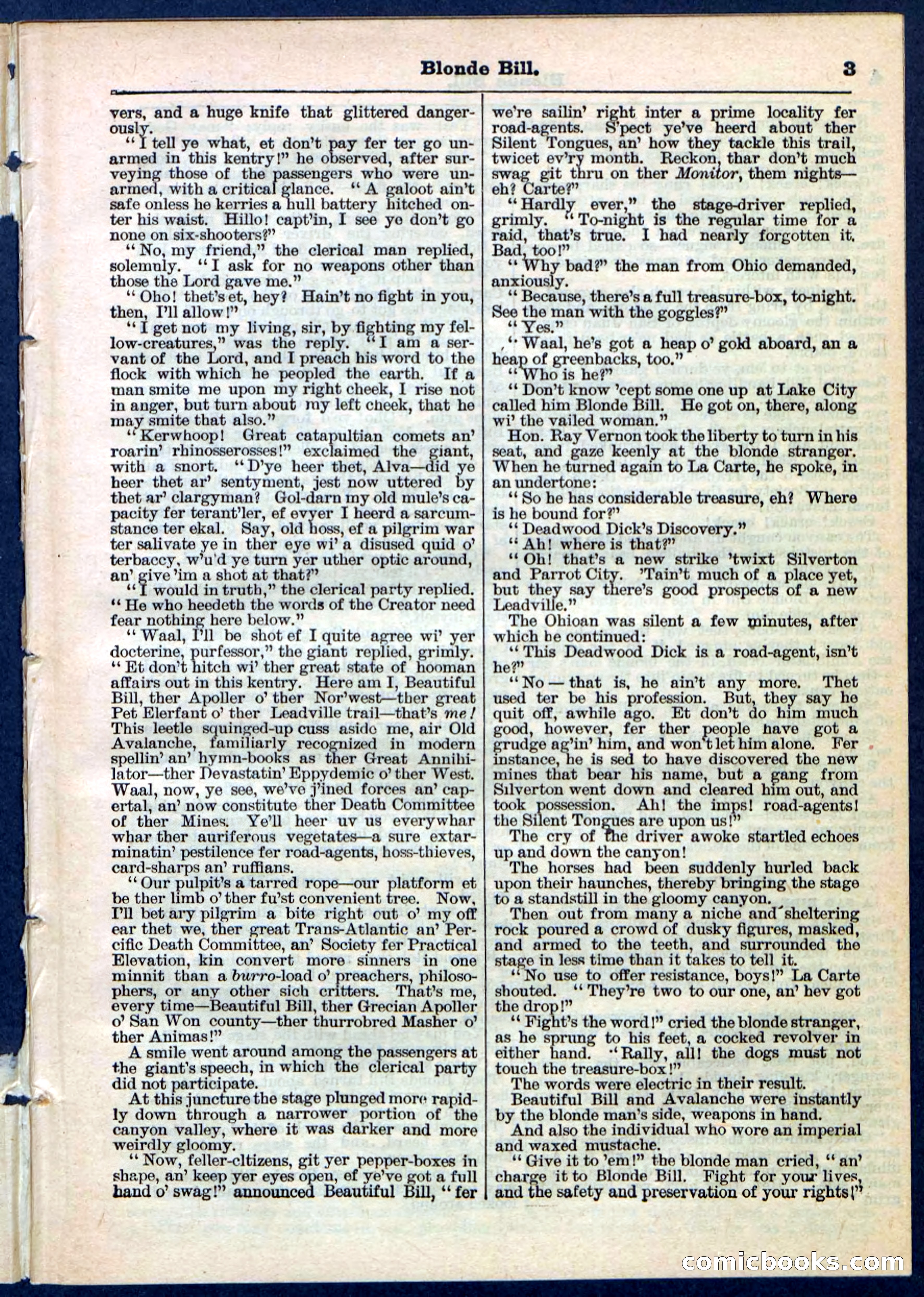 Blonde Bill, or Deadwood Dick's Home Base — page 3 of 32