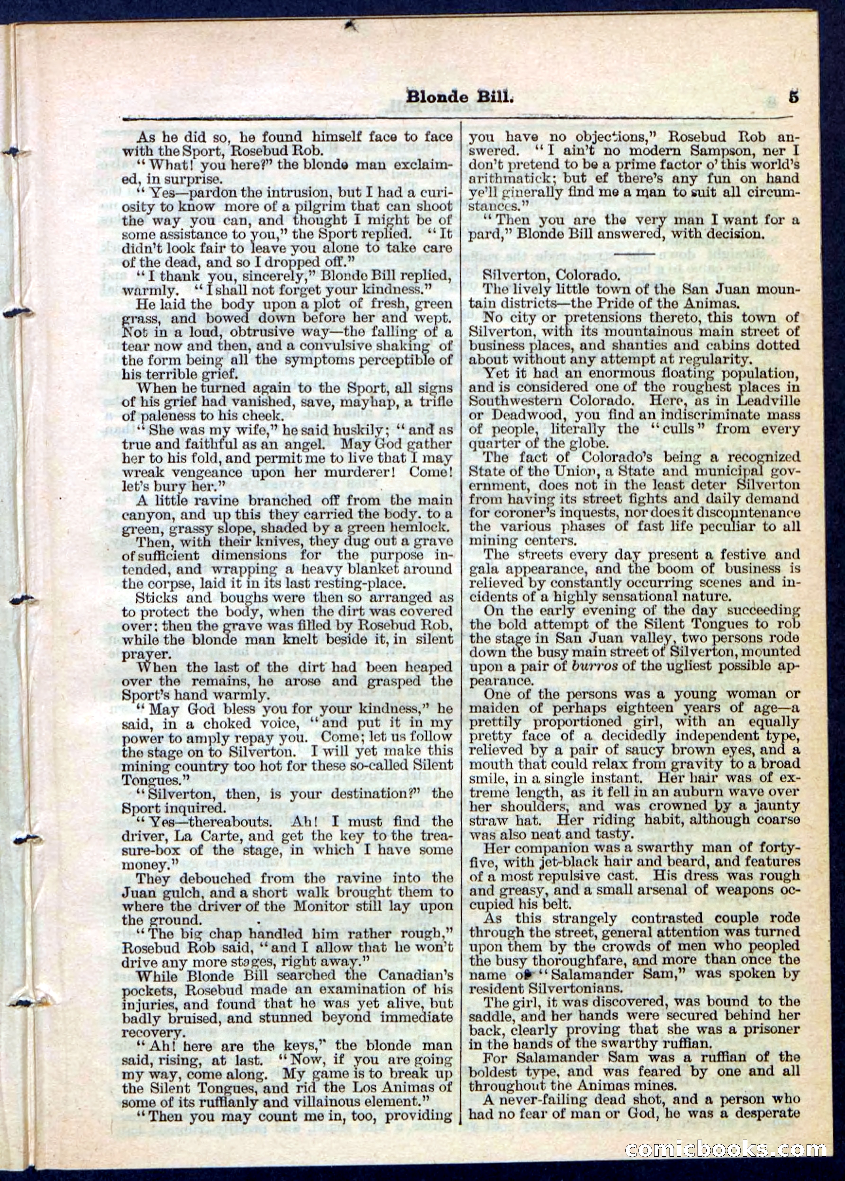 Blonde Bill, or Deadwood Dick's Home Base — page 5 of 32