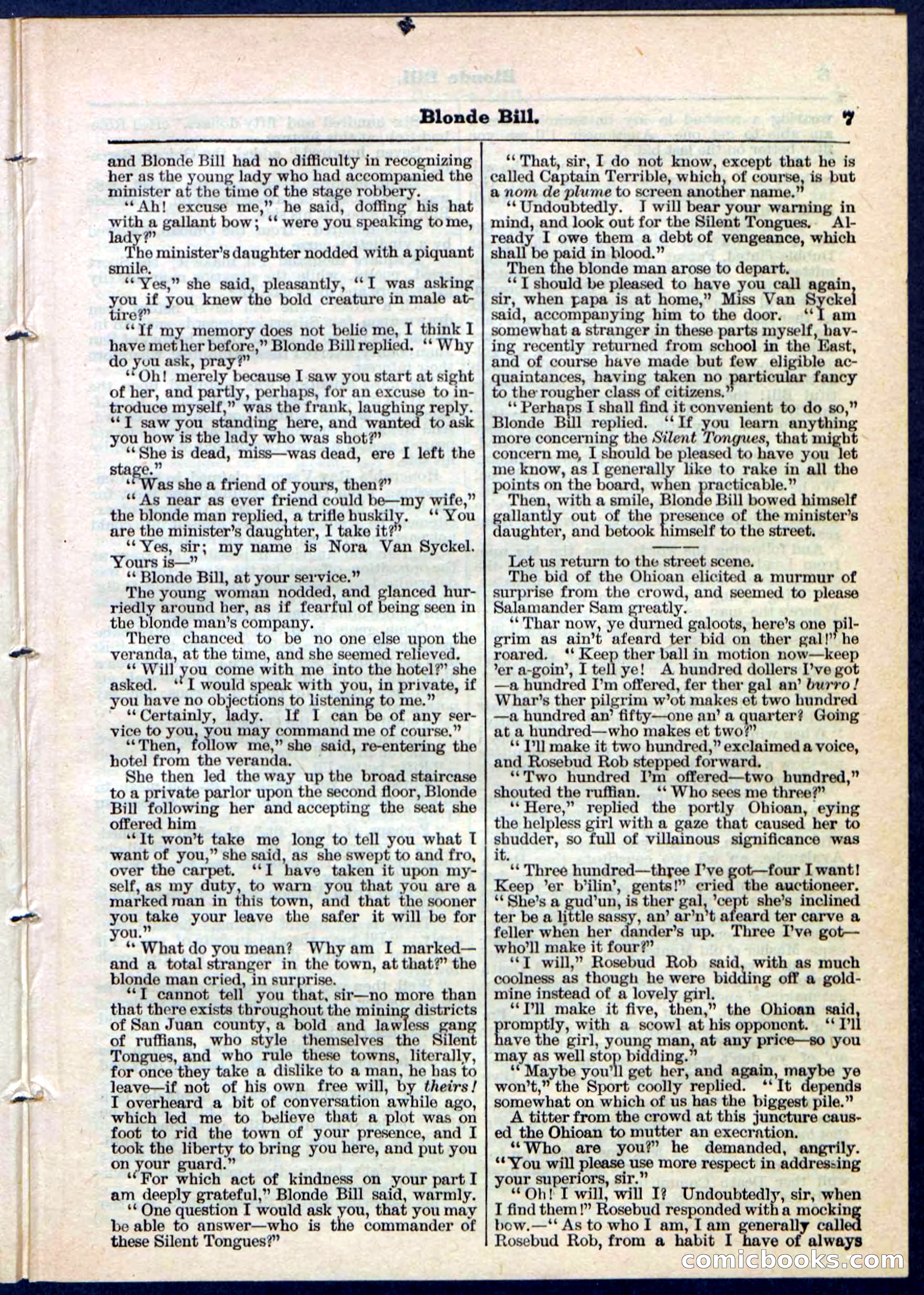 Blonde Bill, or Deadwood Dick's Home Base — page 7 of 32