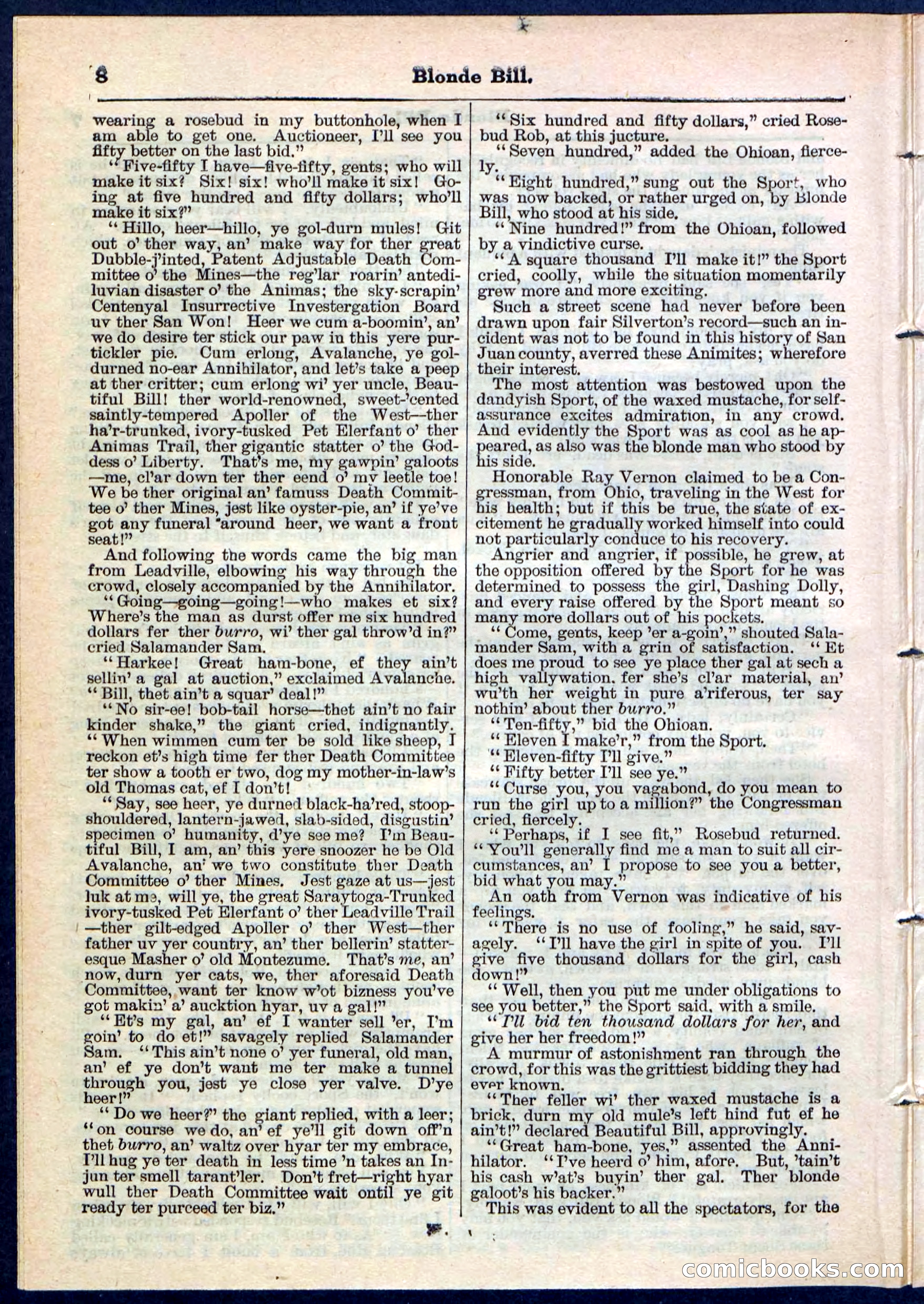 Blonde Bill, or Deadwood Dick's Home Base — page 8 of 32