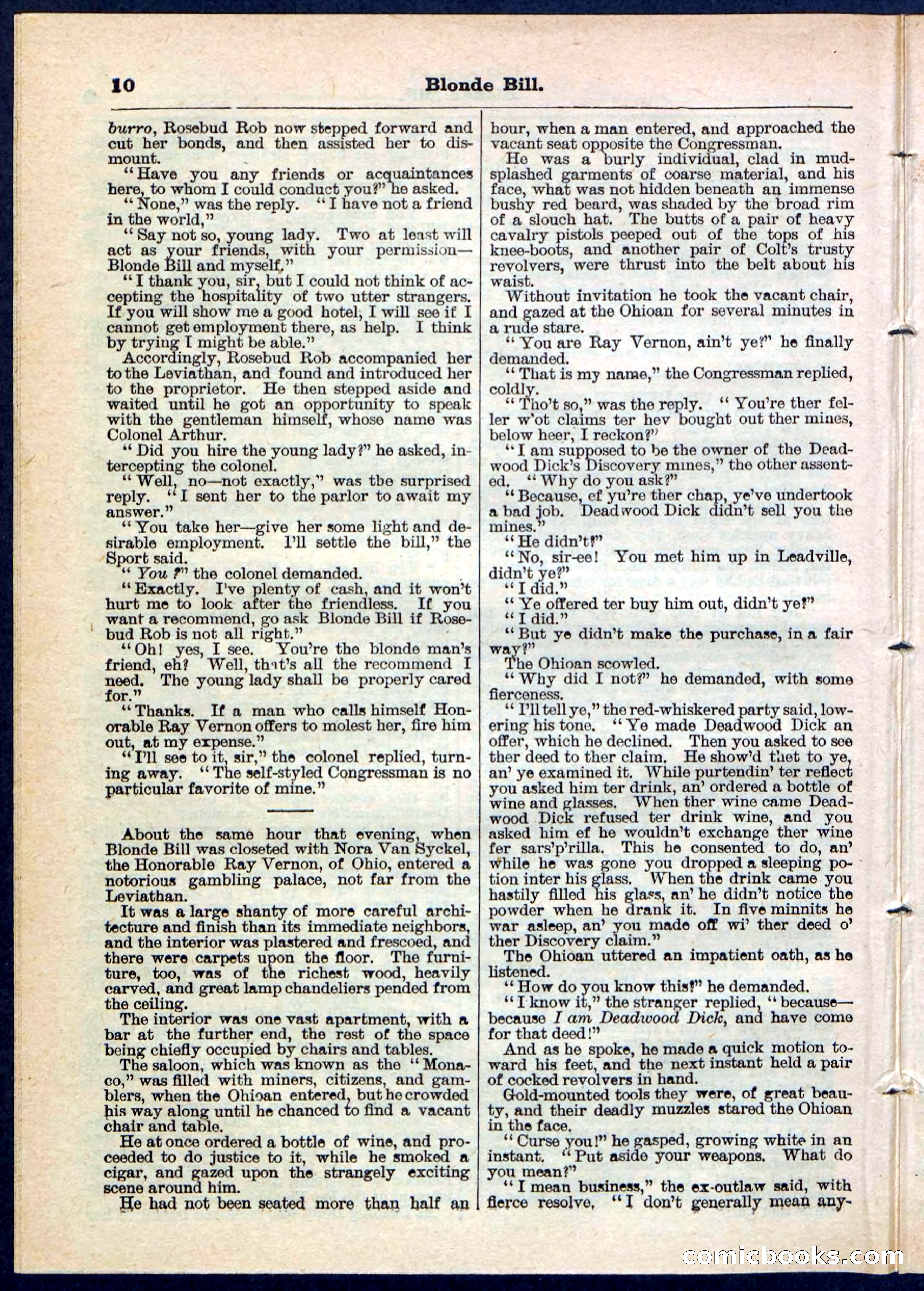 Blonde Bill, or Deadwood Dick's Home Base — page 10 of 32