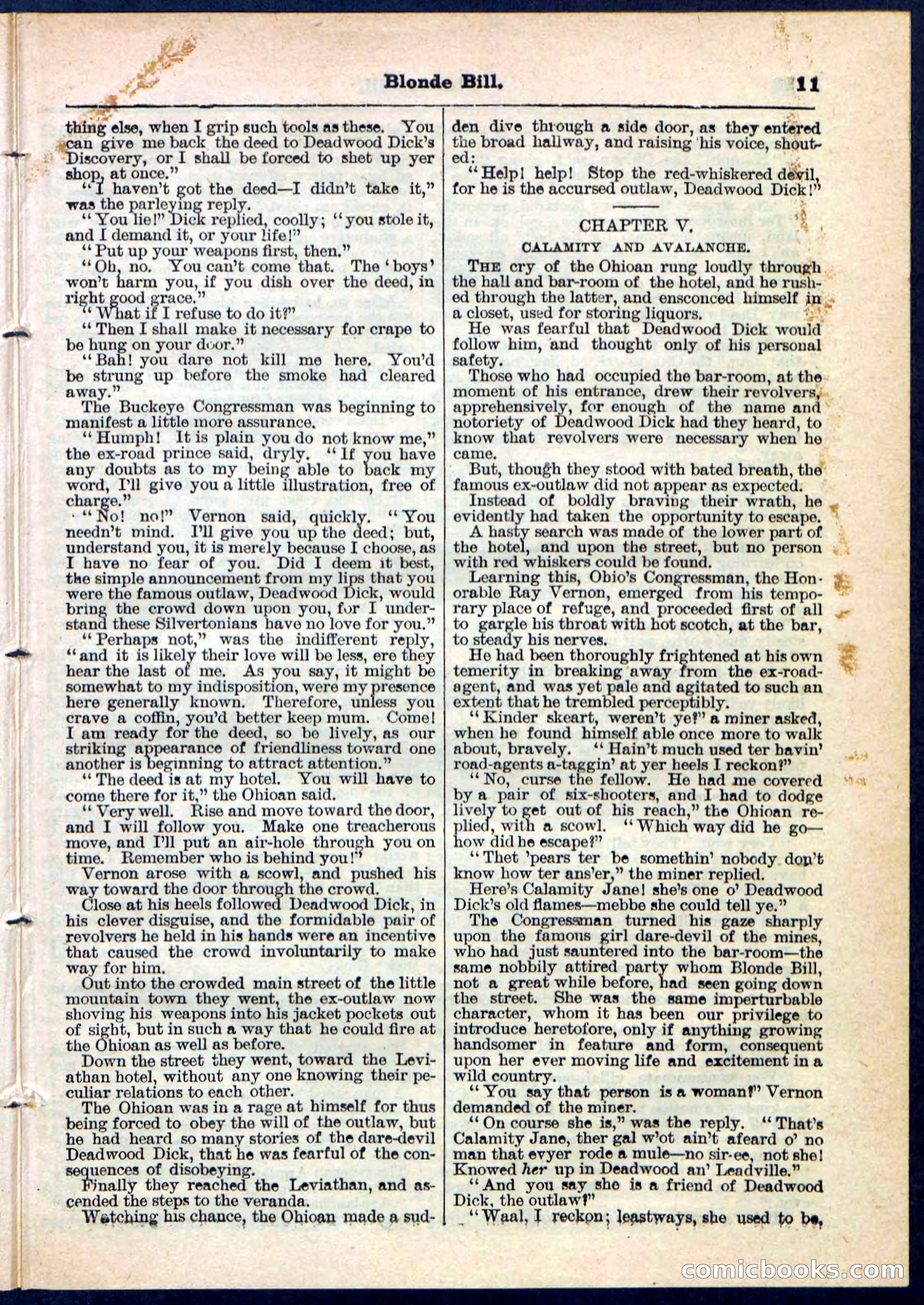 Blonde Bill, or Deadwood Dick's Home Base — page 11 of 32
