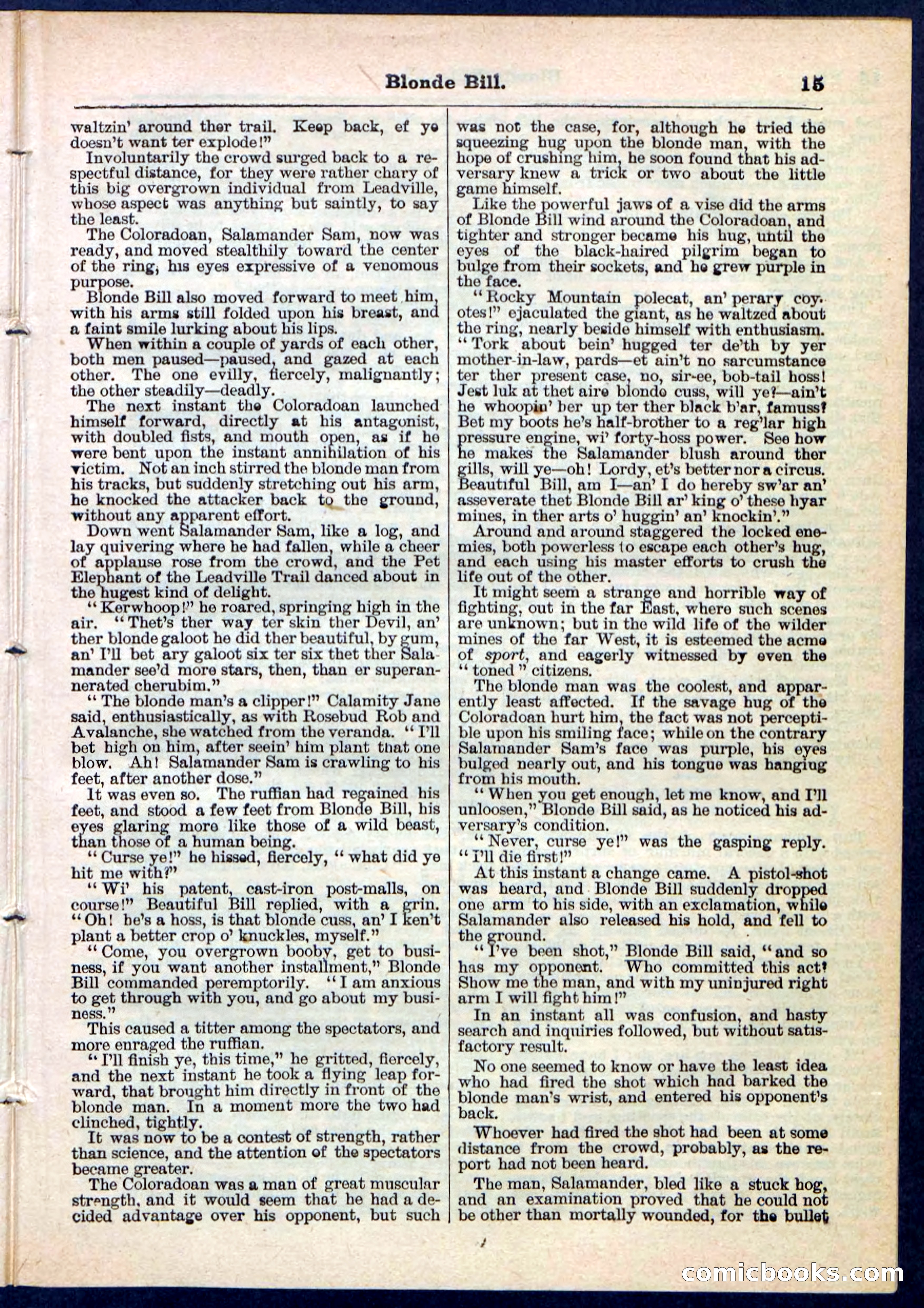 Blonde Bill, or Deadwood Dick's Home Base — page 15 of 32