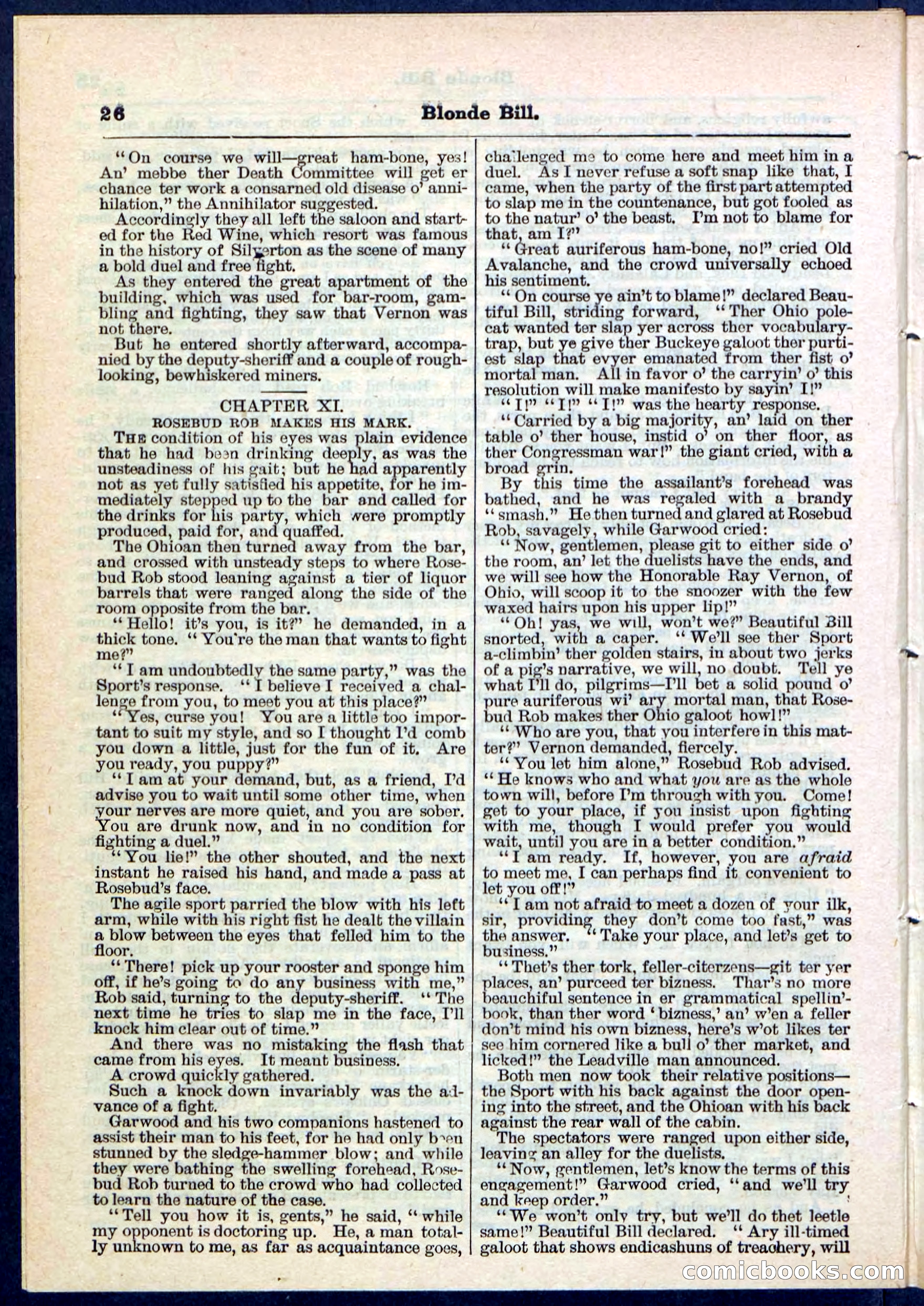 Blonde Bill, or Deadwood Dick's Home Base — page 26 of 32
