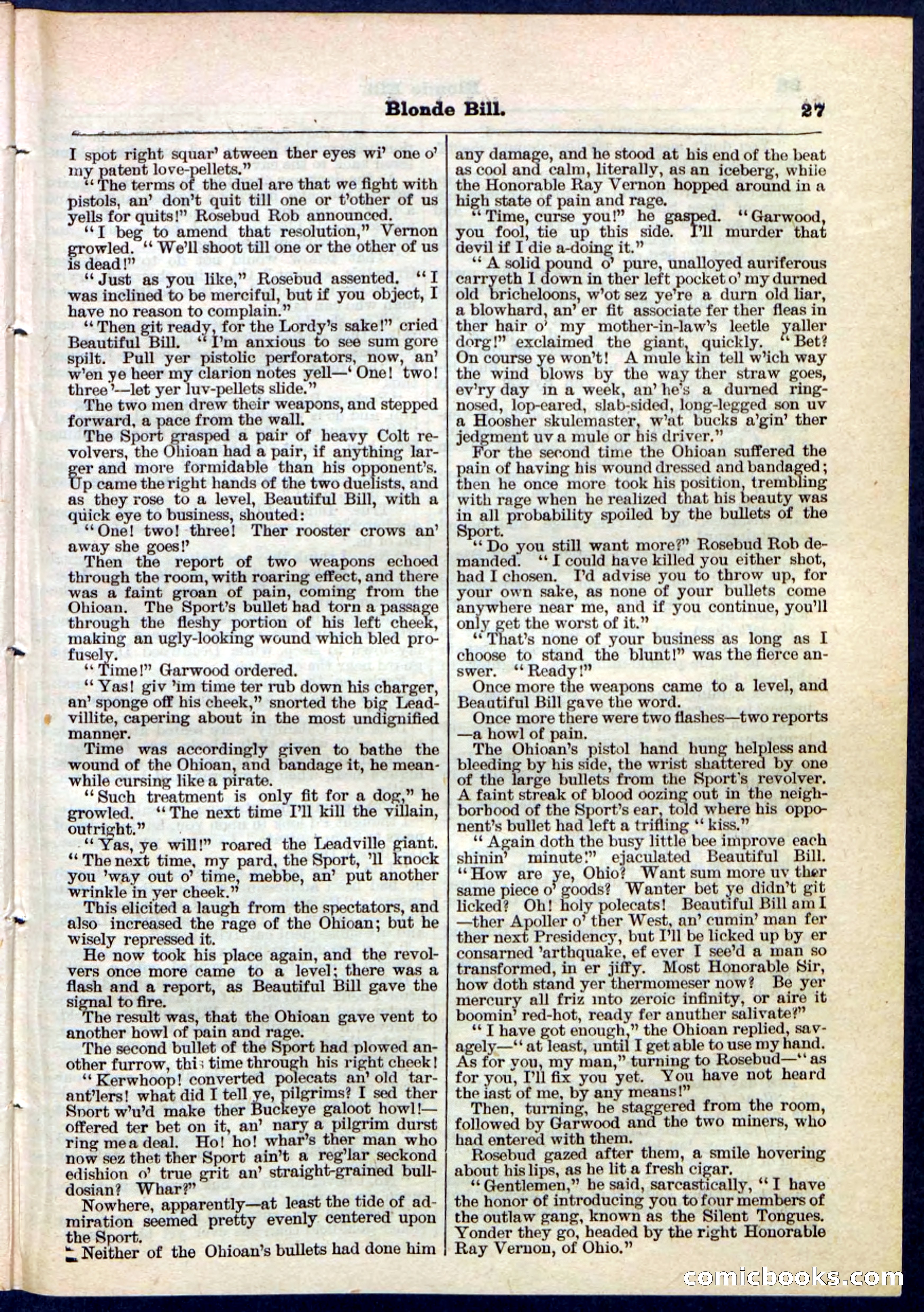 Blonde Bill, or Deadwood Dick's Home Base — page 27 of 32