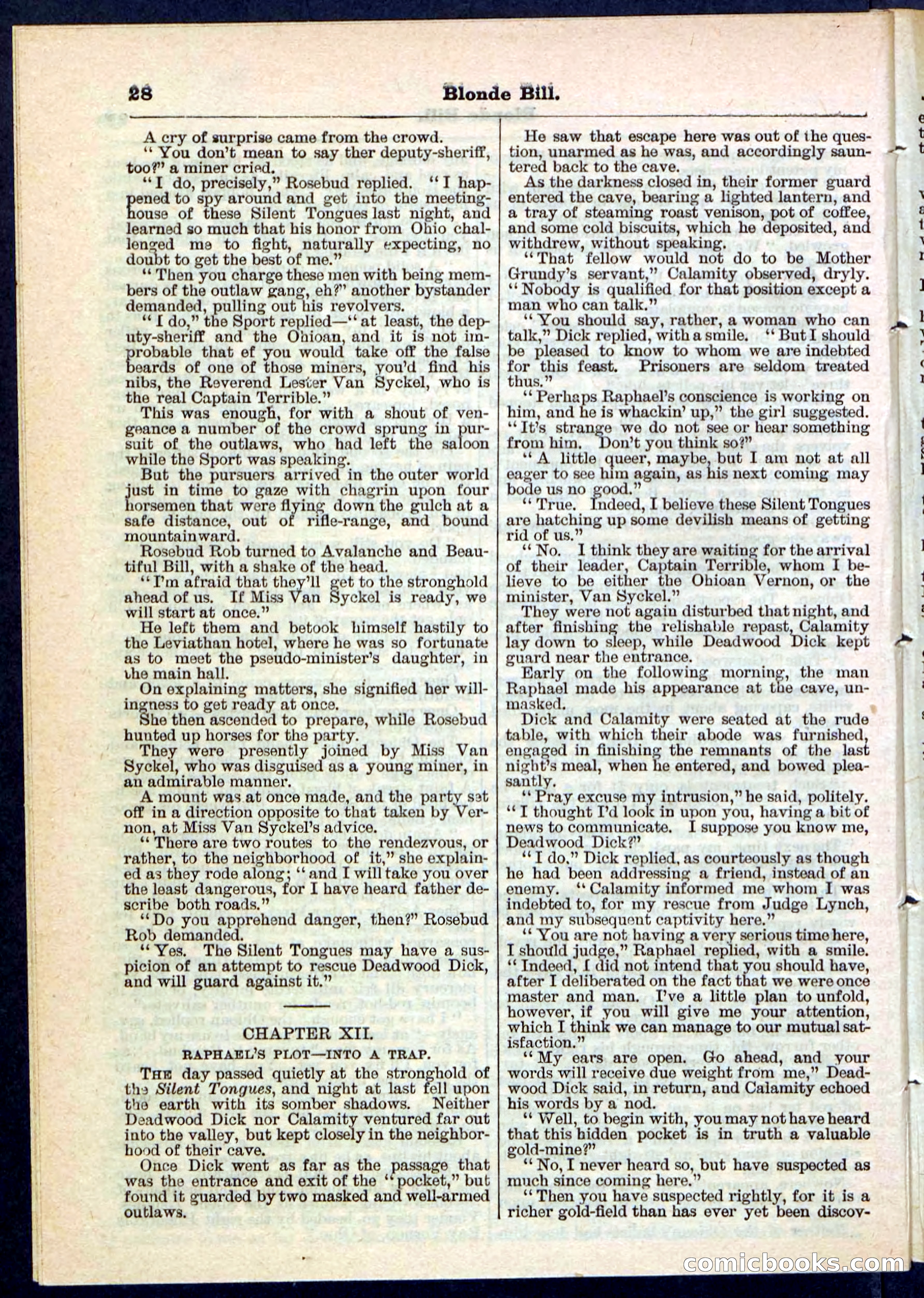 Blonde Bill, or Deadwood Dick's Home Base — page 28 of 32