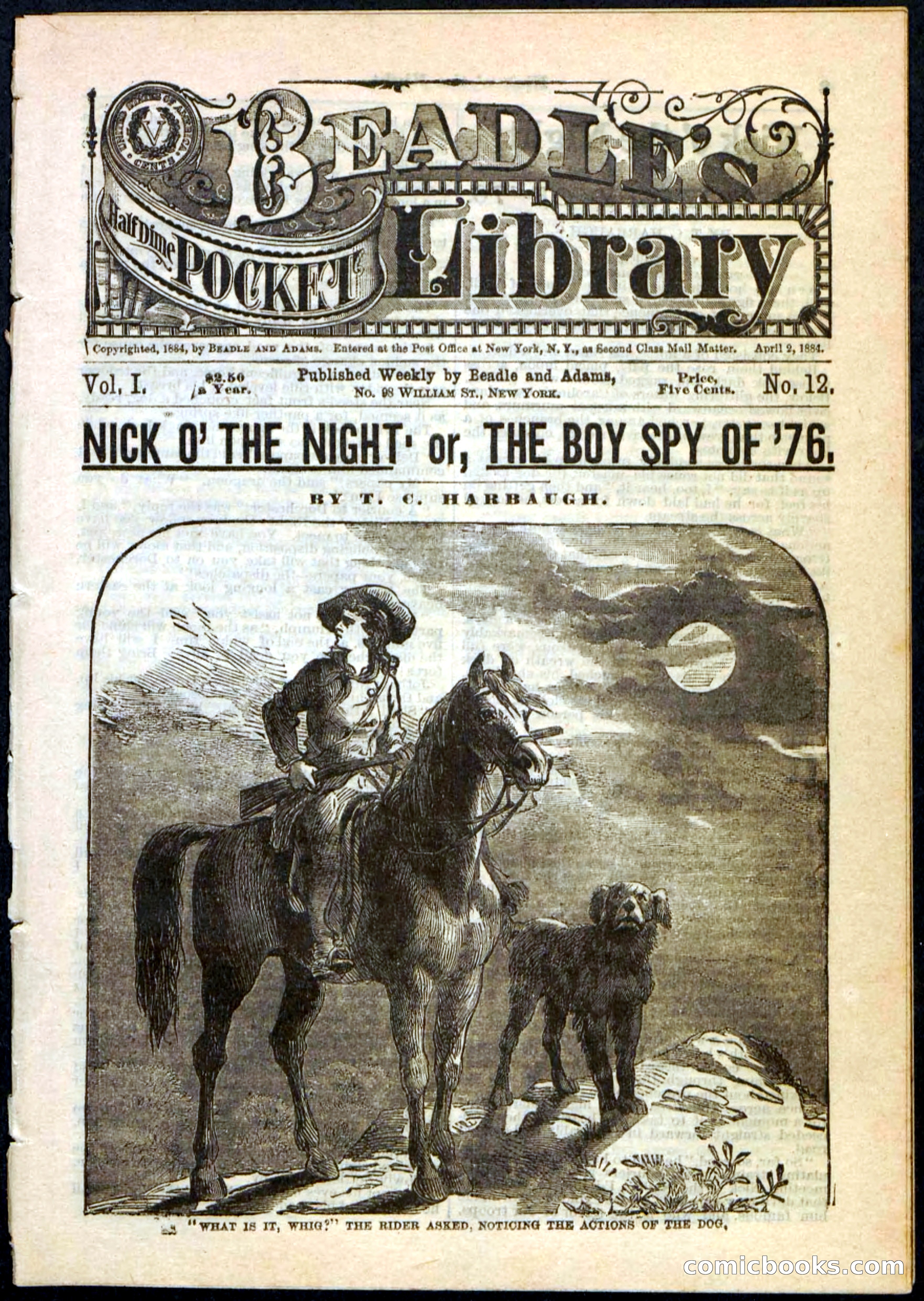Nick o' the Night; or, The Boy Spy of '76 — page 1 of 32
