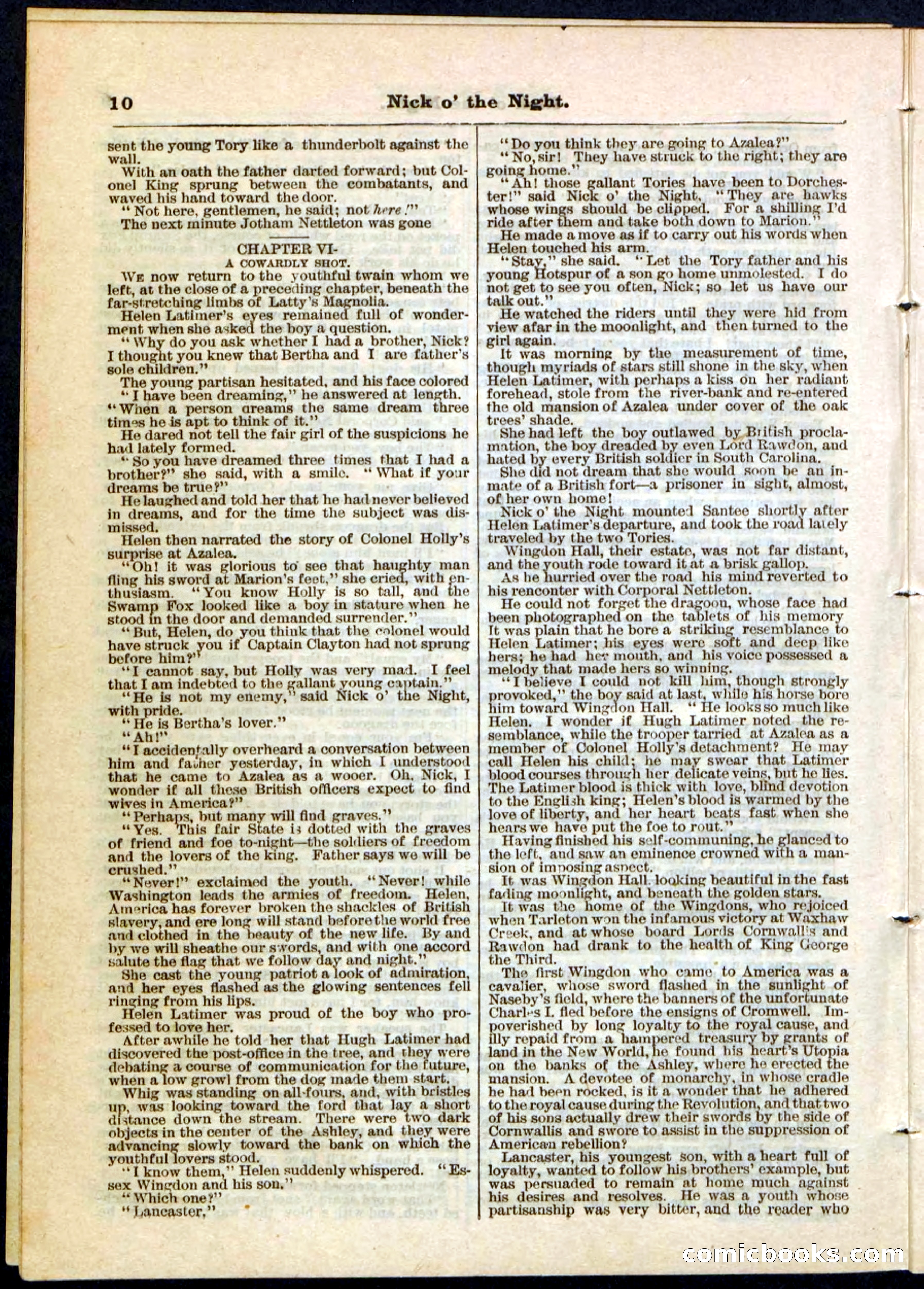 Nick o' the Night; or, The Boy Spy of '76 — page 10 of 32