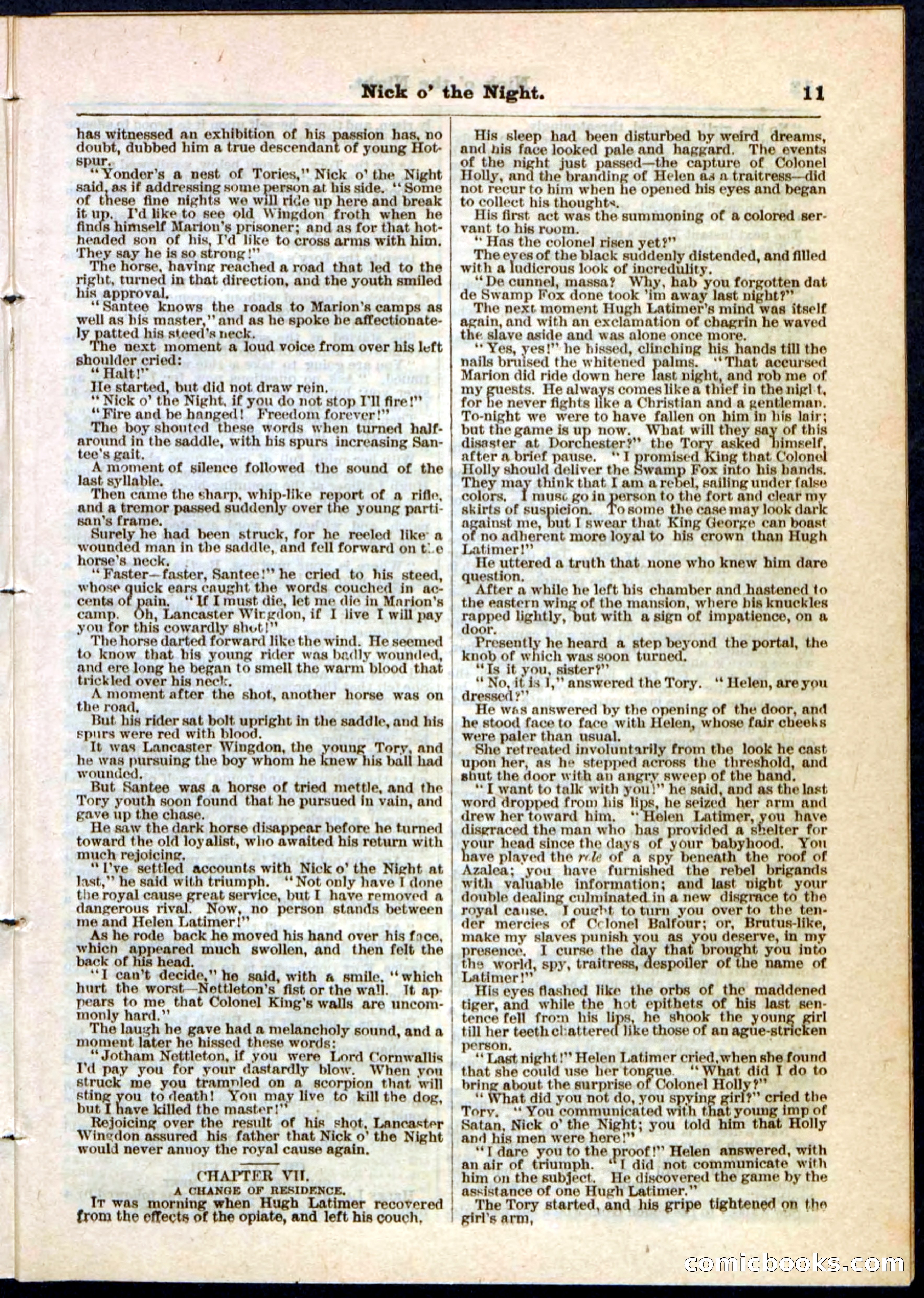 Nick o' the Night; or, The Boy Spy of '76 — page 11 of 32