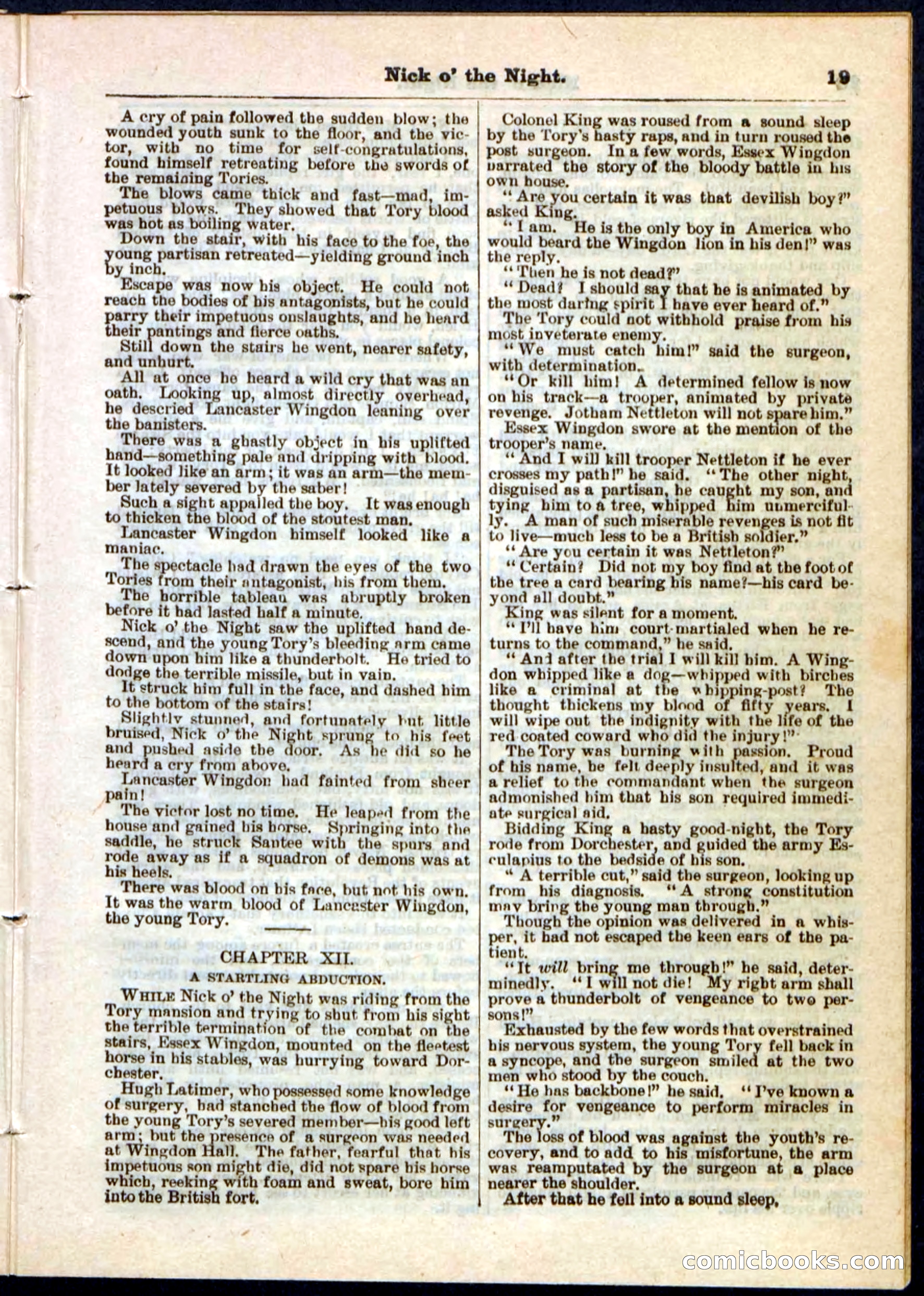 Nick o' the Night; or, The Boy Spy of '76 — page 19 of 32