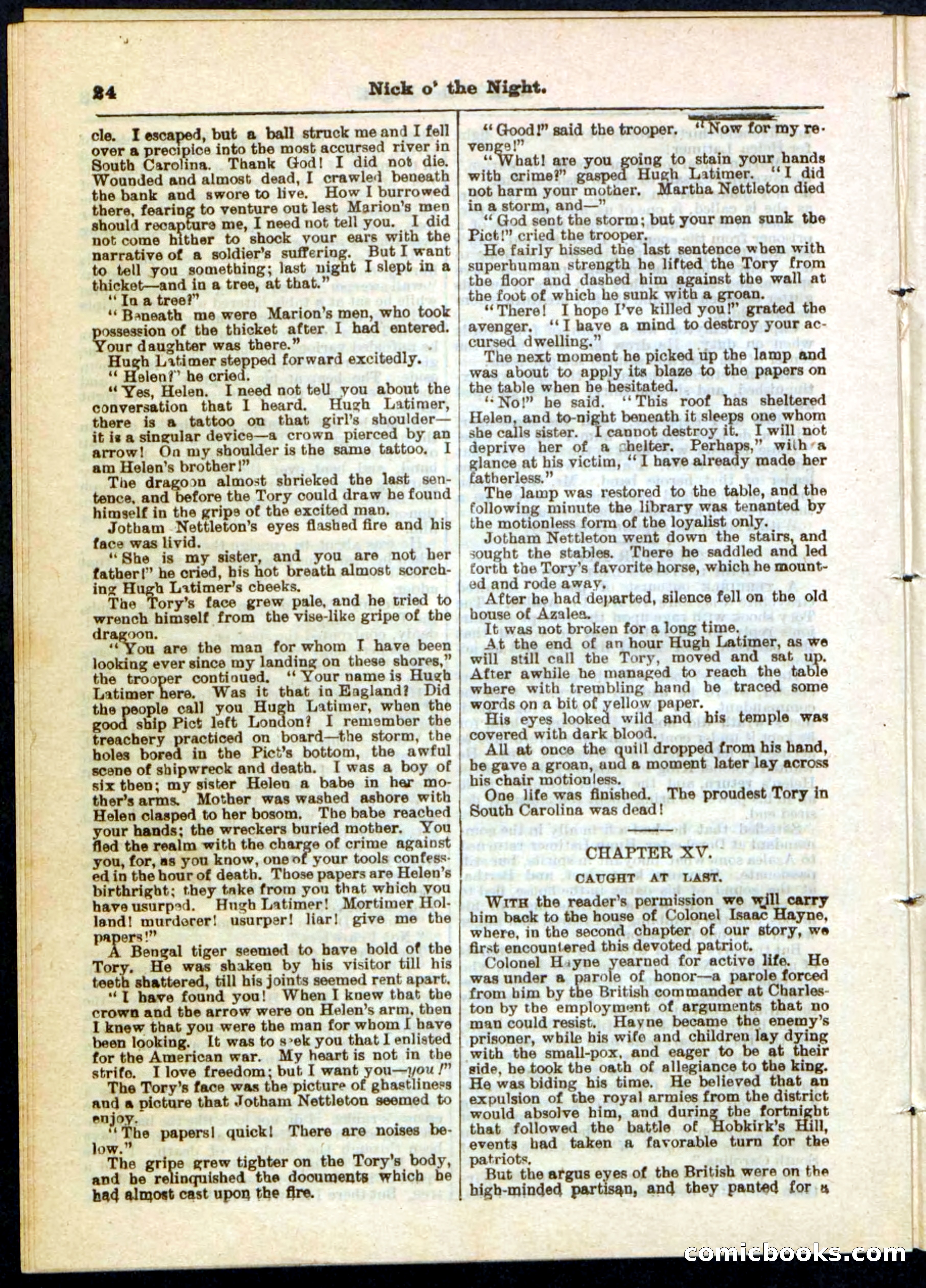 Nick o' the Night; or, The Boy Spy of '76 — page 24 of 32