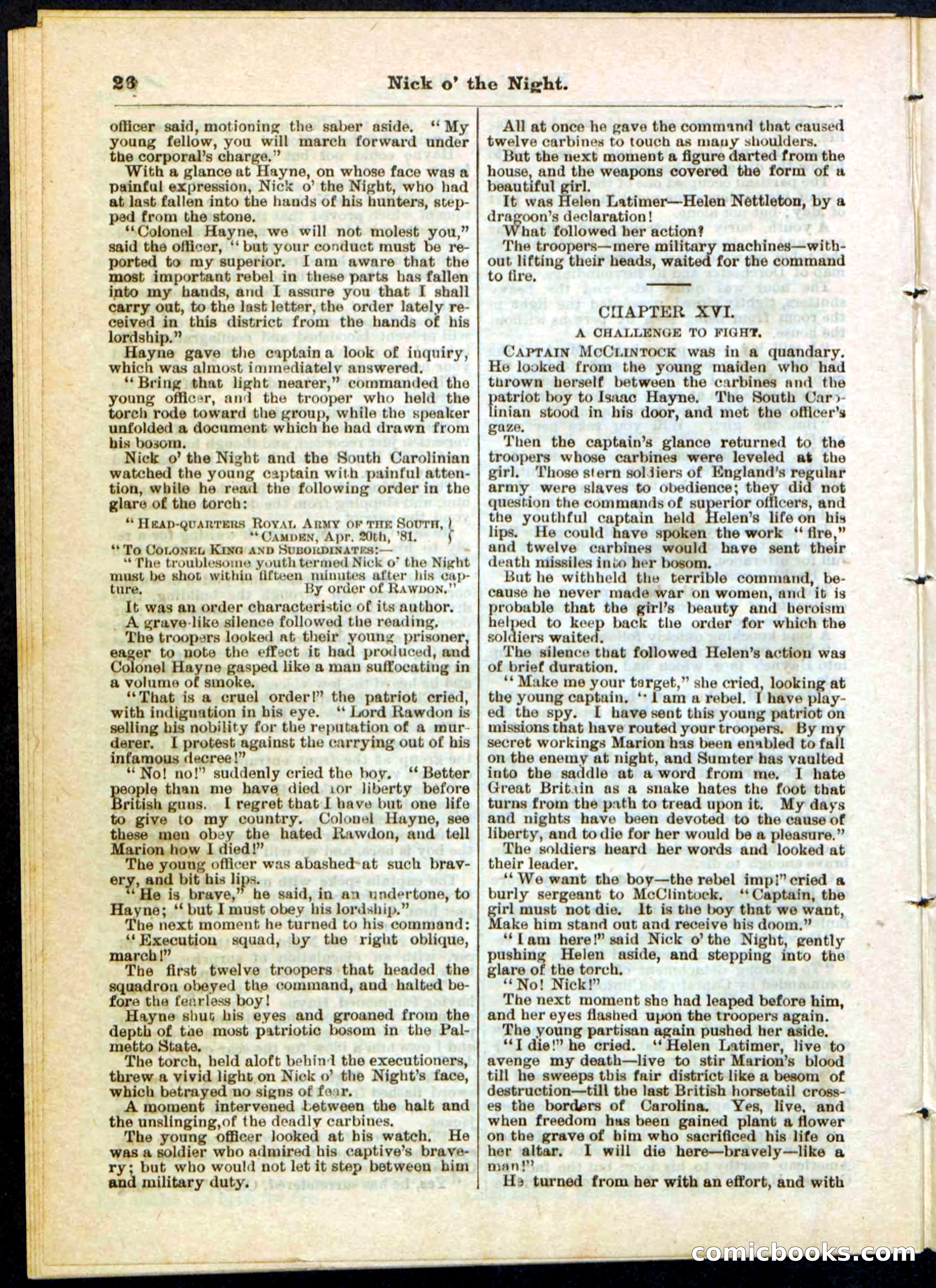 Nick o' the Night; or, The Boy Spy of '76 — page 26 of 32