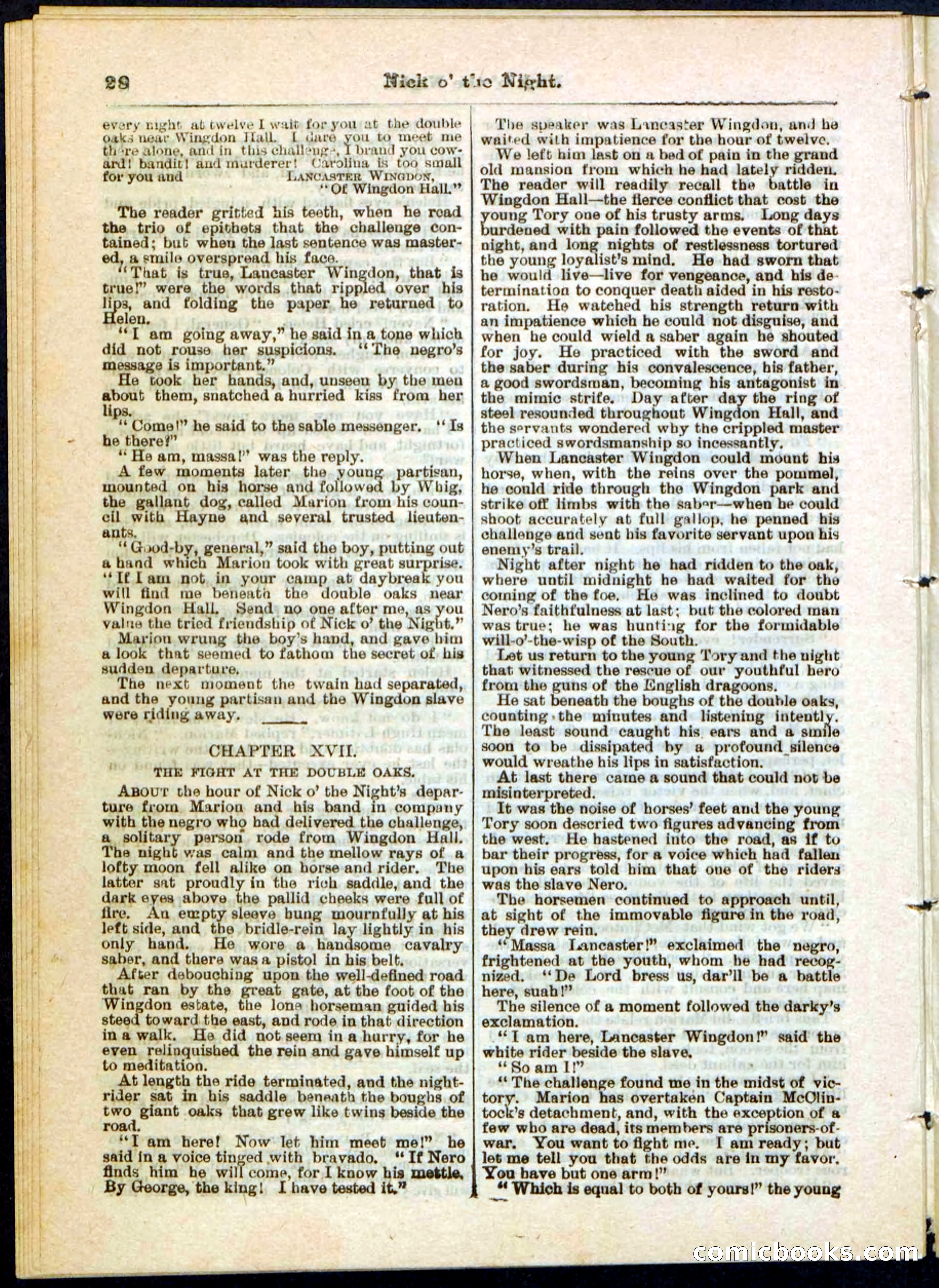 Nick o' the Night; or, The Boy Spy of '76 — page 28 of 32