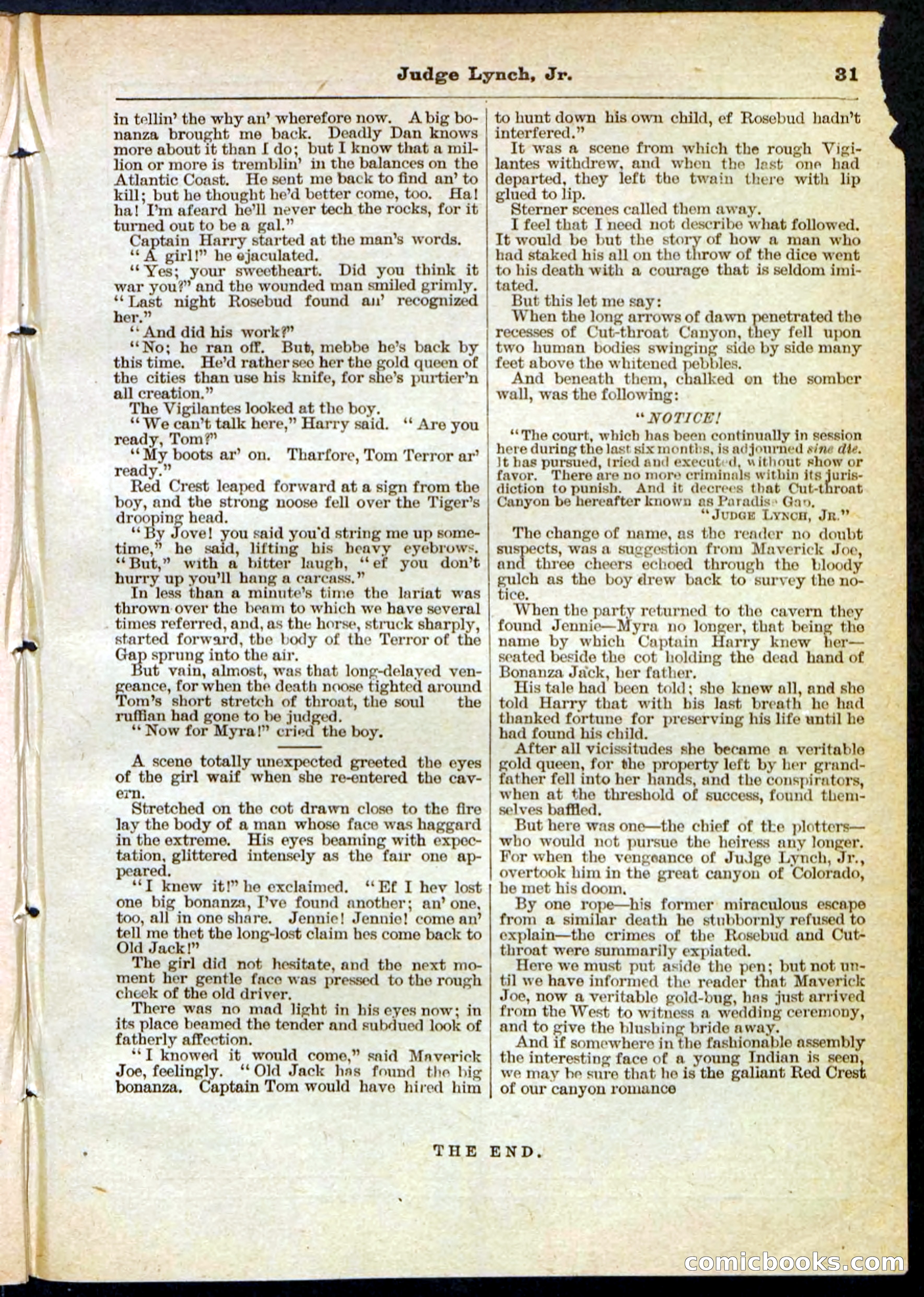Judge Lynch Jr or The Boy Vigilante — page 31 of 32