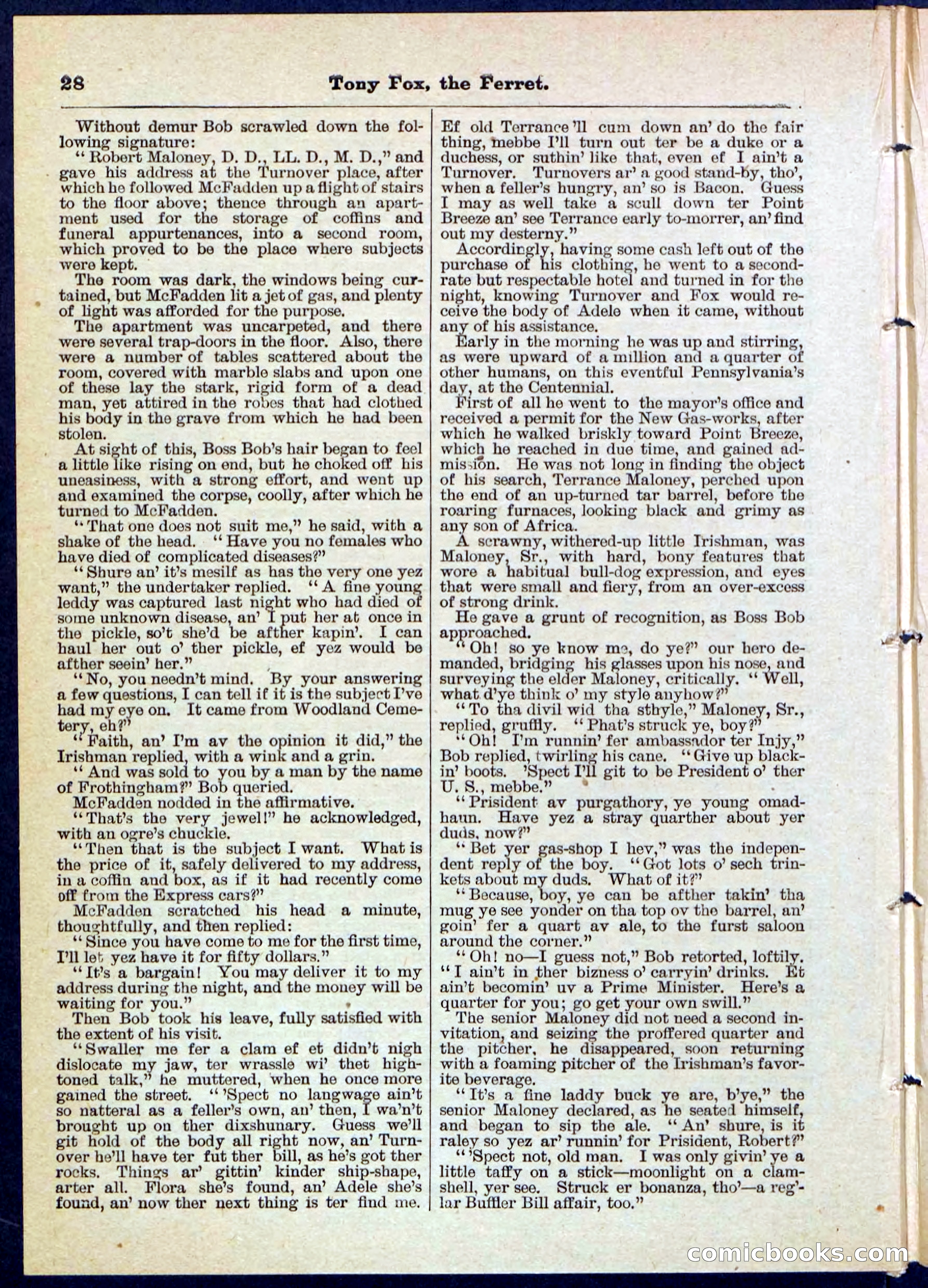 Beadle's Pocket Library No. 127 — page 28 of 32