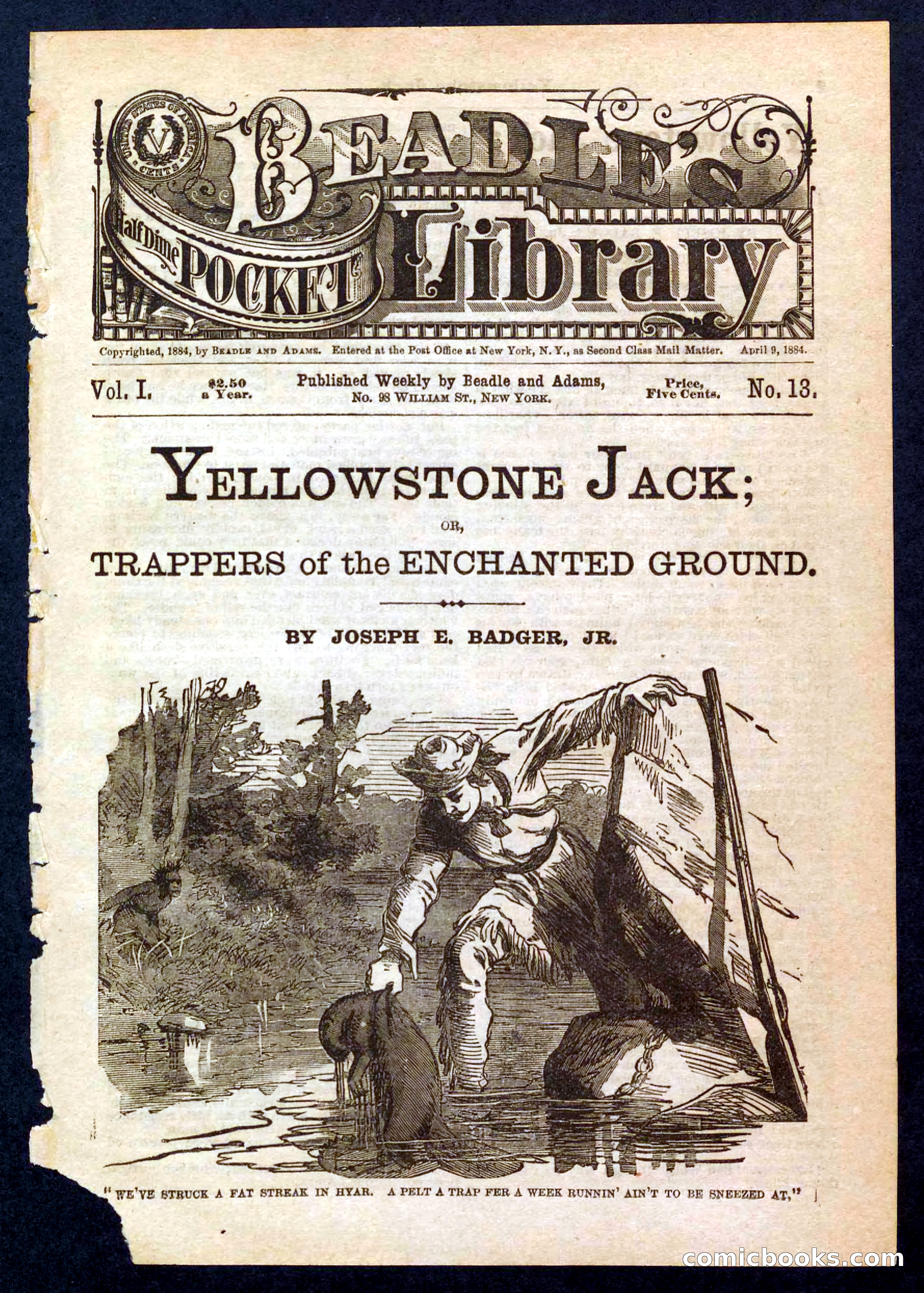 Yellowstone Jack; or, Trappers of the Enchanted Ground — page 1 of 32