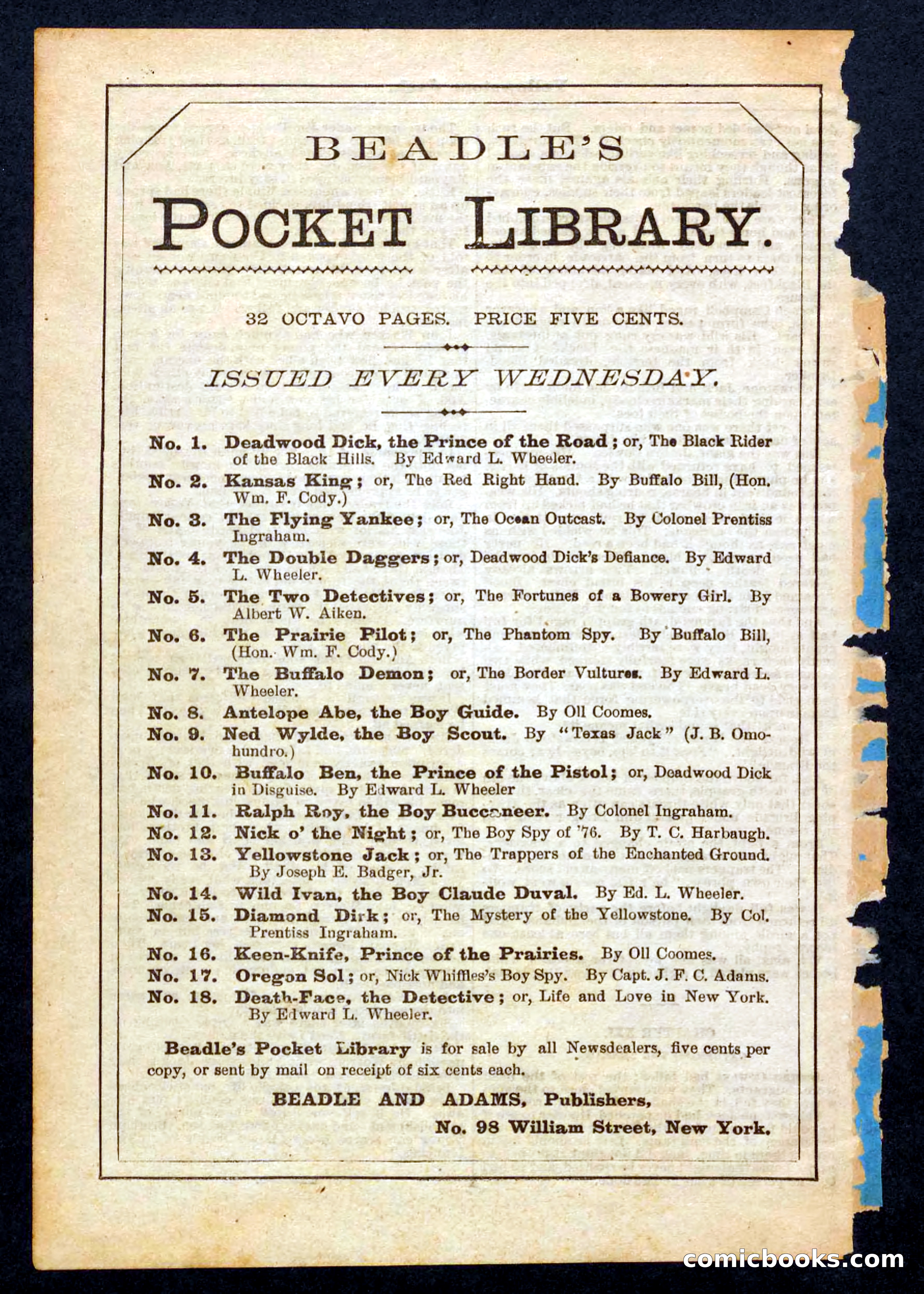 Yellowstone Jack; or, Trappers of the Enchanted Ground — page 32 of 32