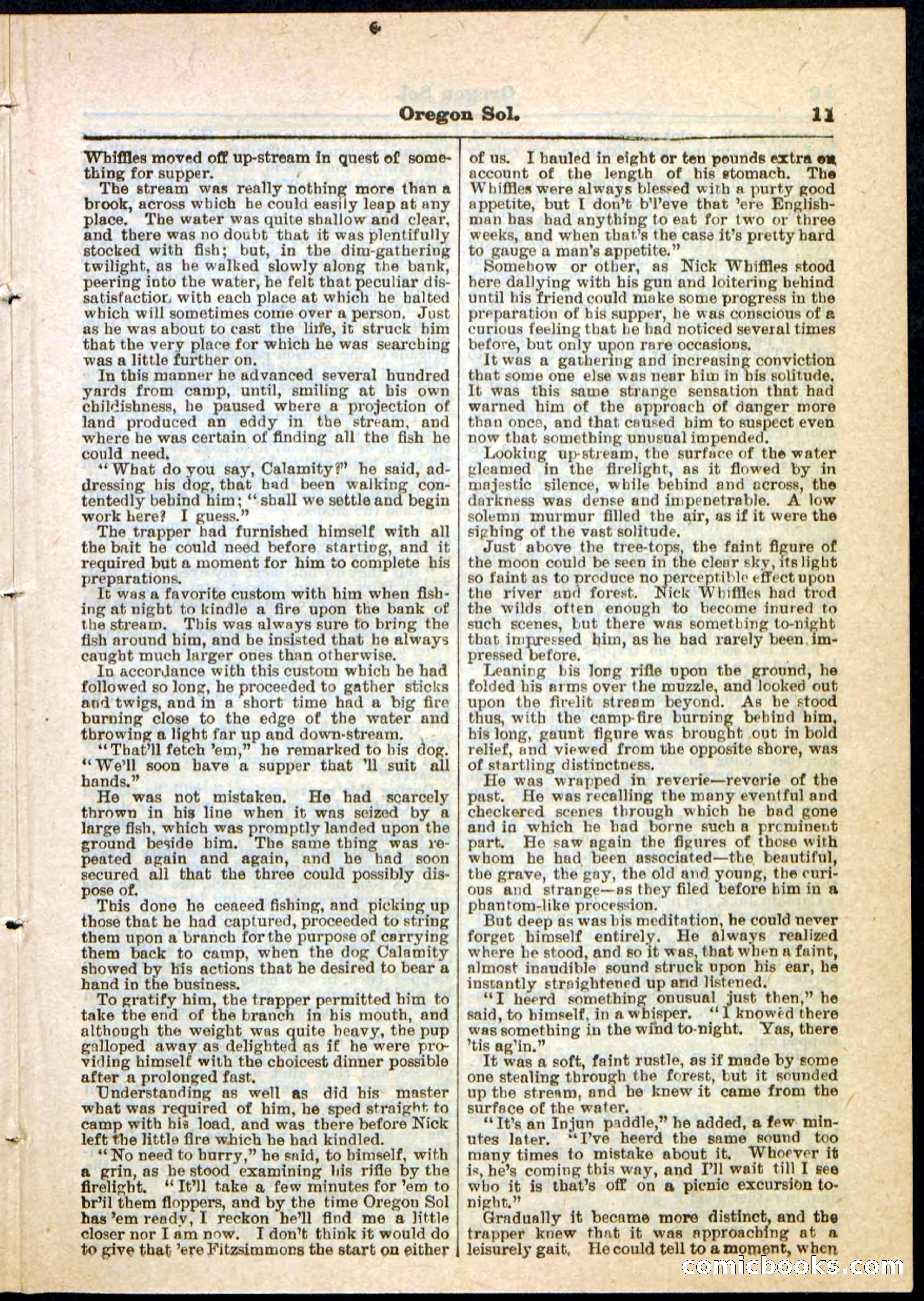 Oregon Sol; or, Nick Whiffles's Boy Spy — page 11 of 32