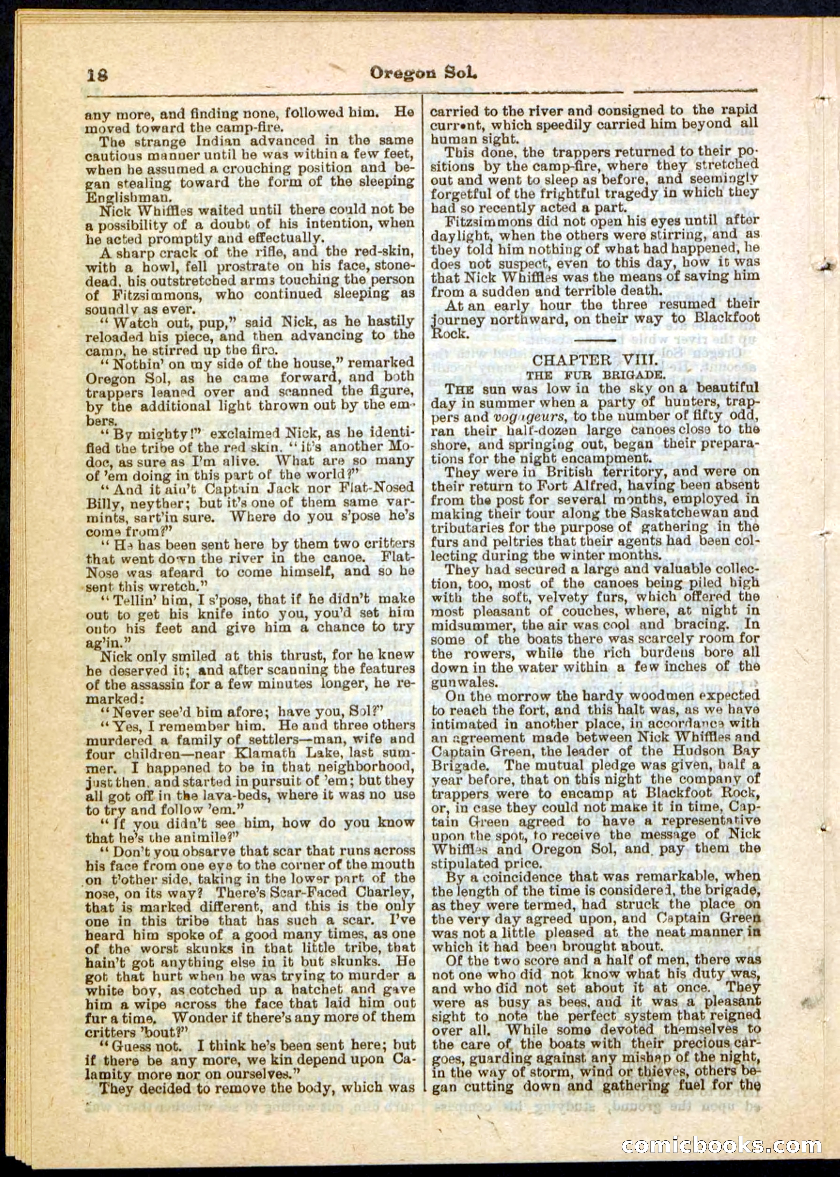 Oregon Sol; or, Nick Whiffles's Boy Spy — page 18 of 32