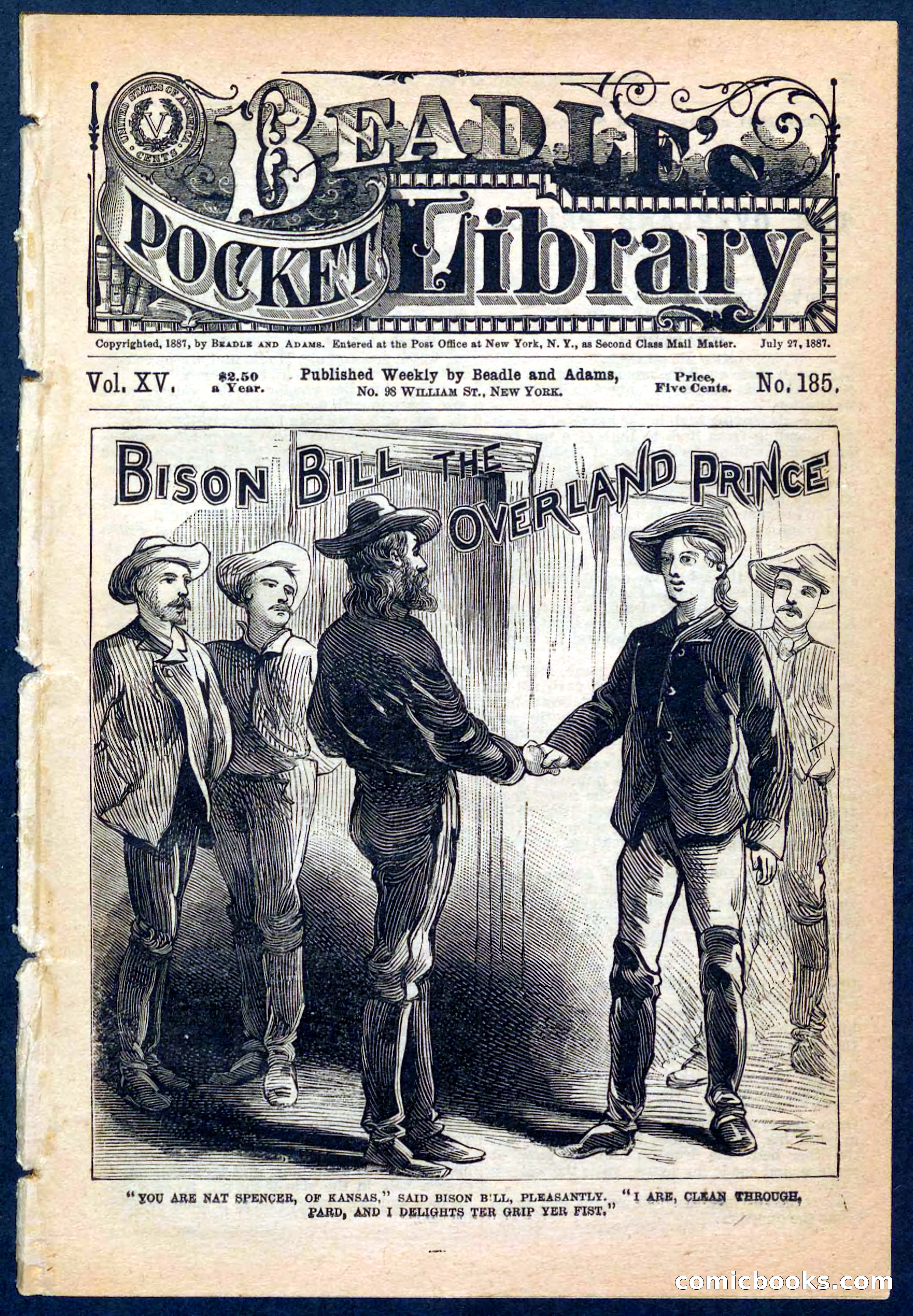 Beadle's Pocket Library No. 185