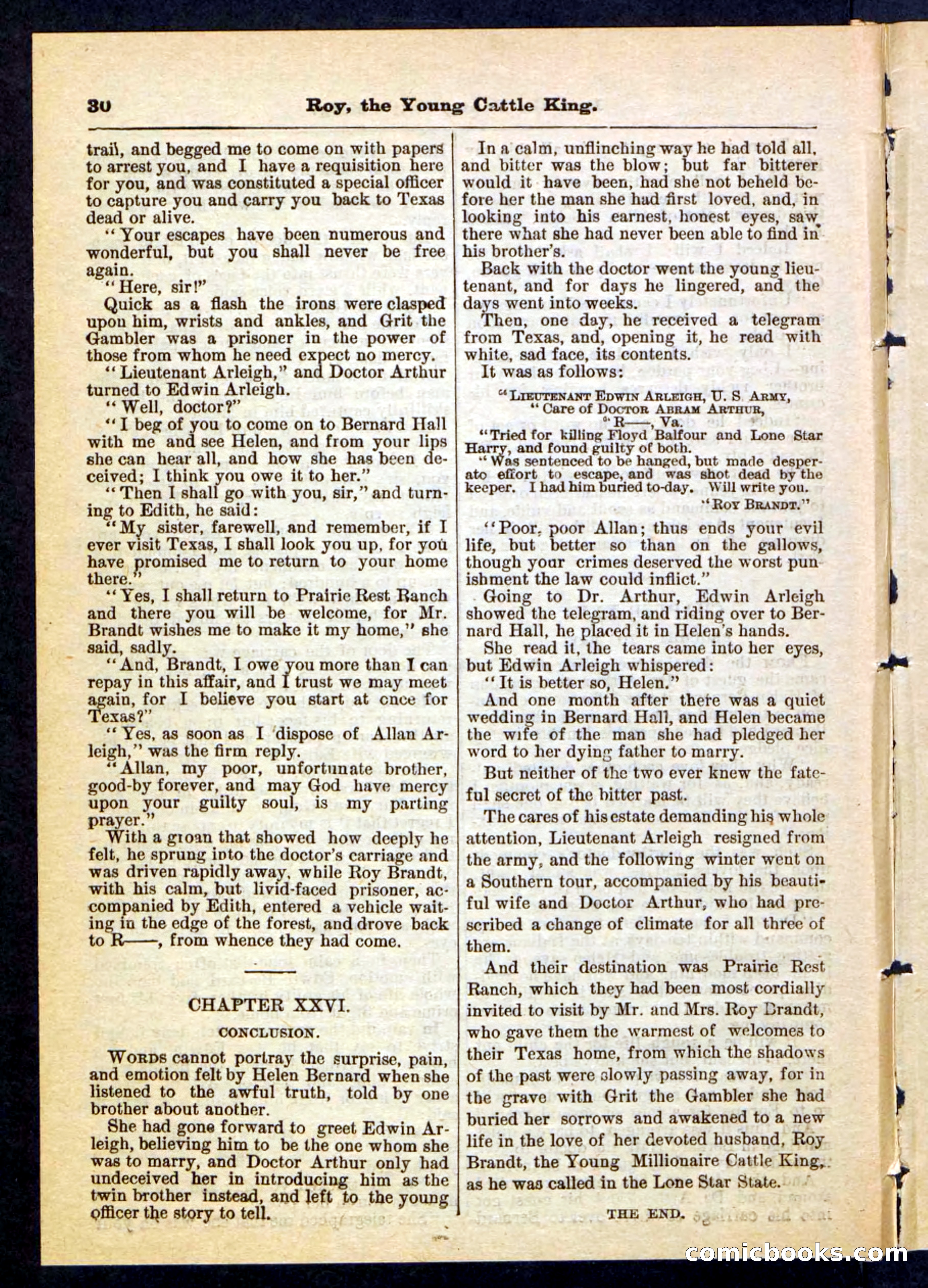 Beadle's Pocket Library, No. 197 — page 30 of 32