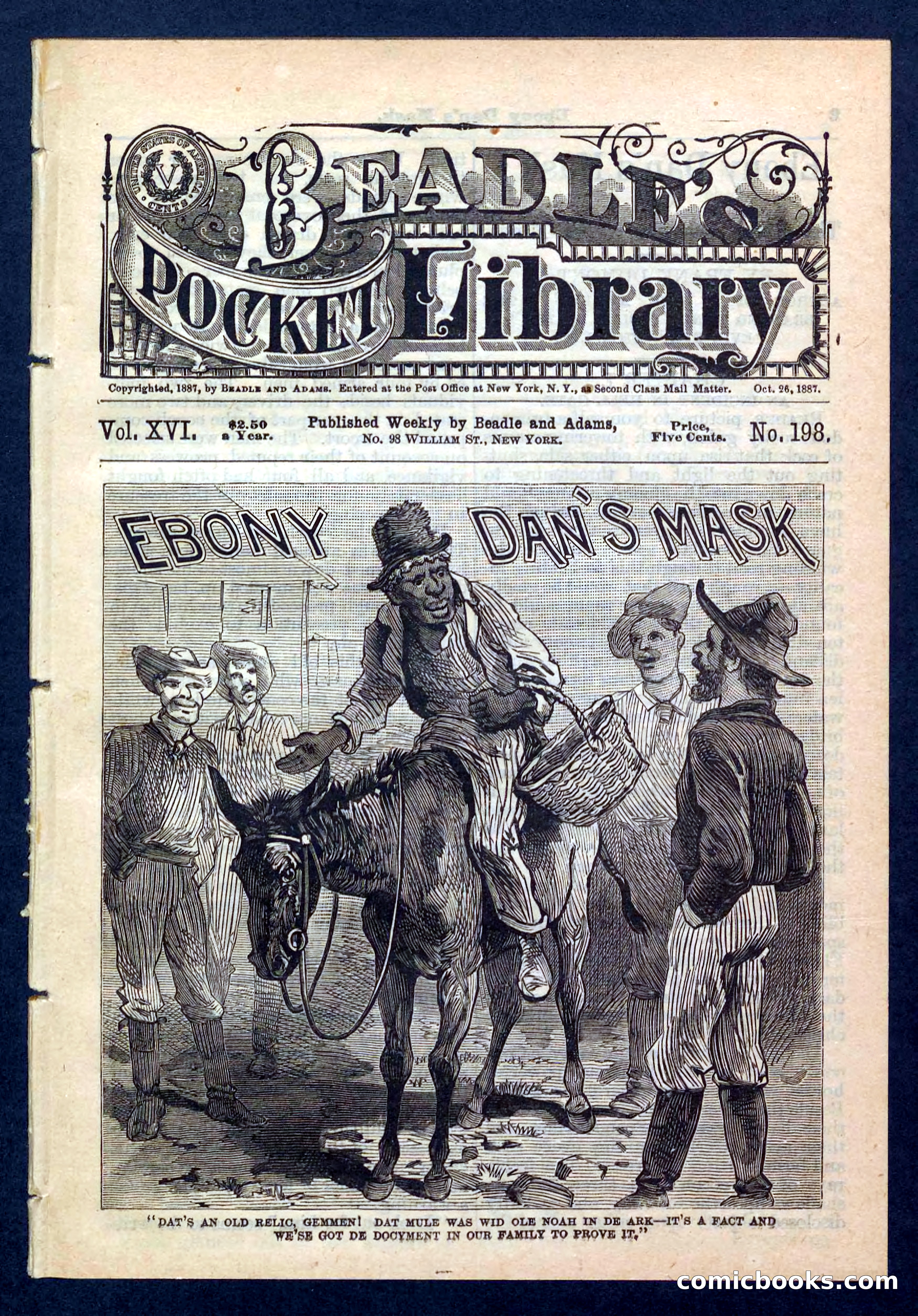 Beadle's Pocket Library No. 198
