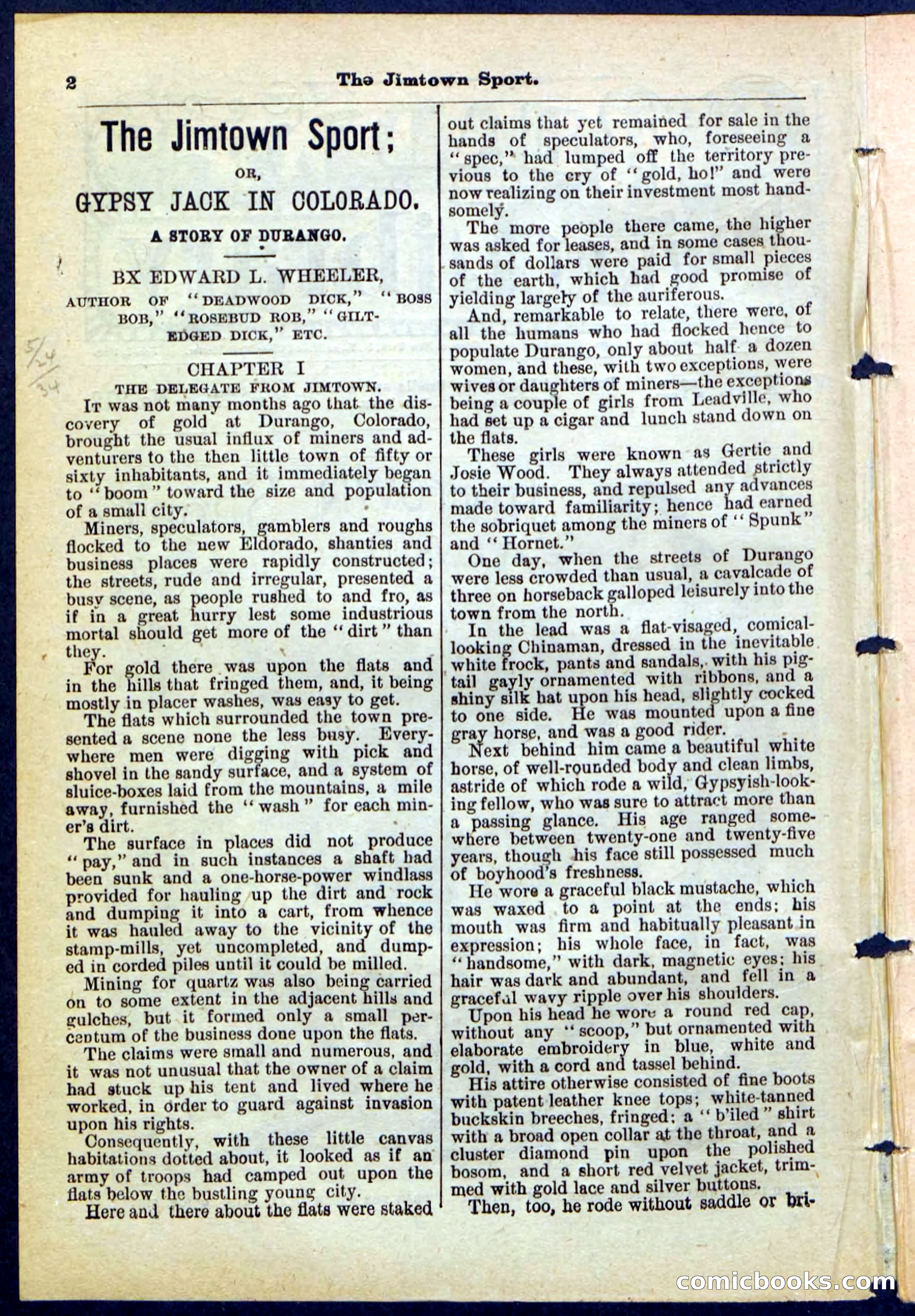 The Jimtown Sport by E.L. Wheeler — page 2 of 32