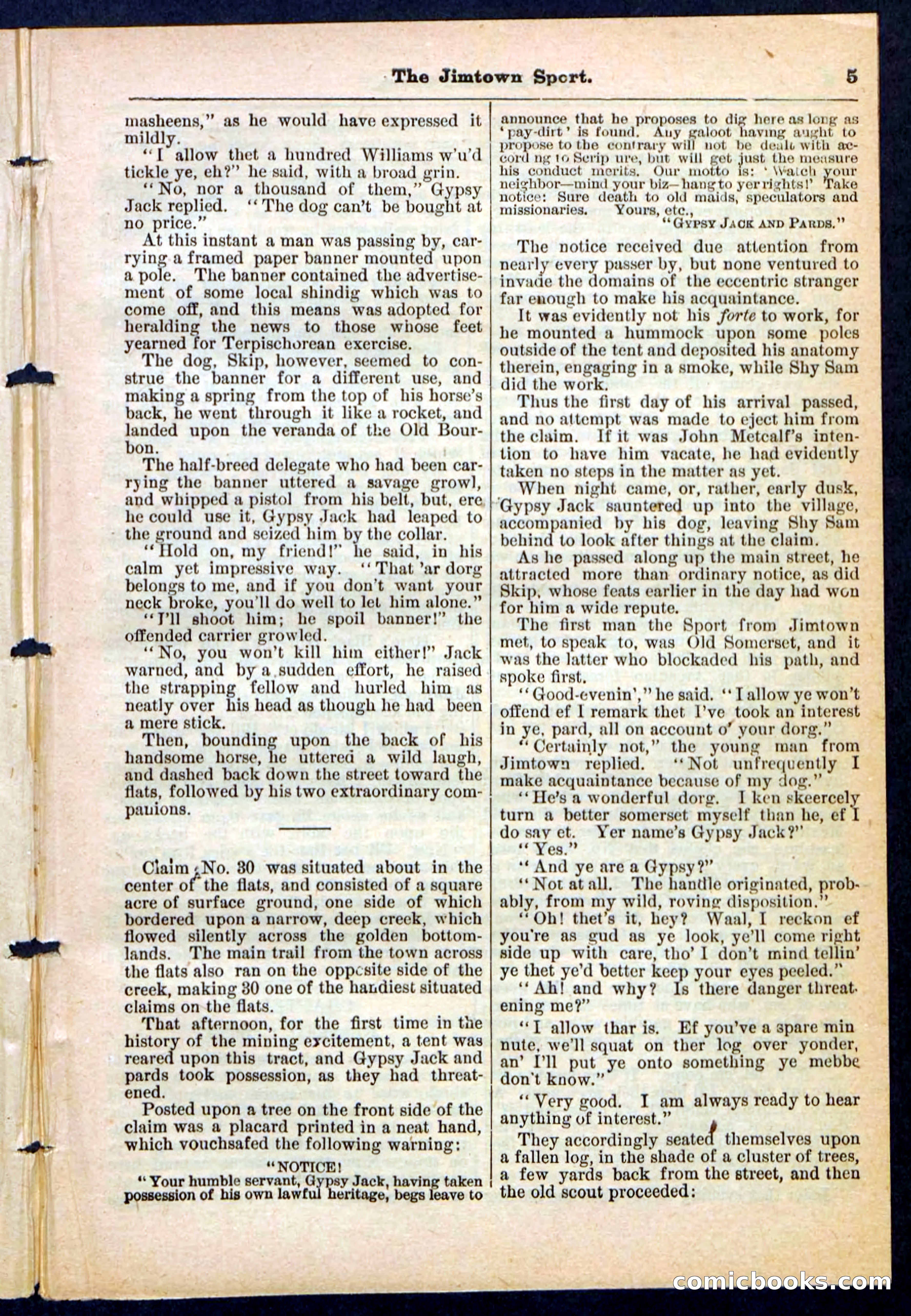 The Jimtown Sport by E.L. Wheeler — page 5 of 32