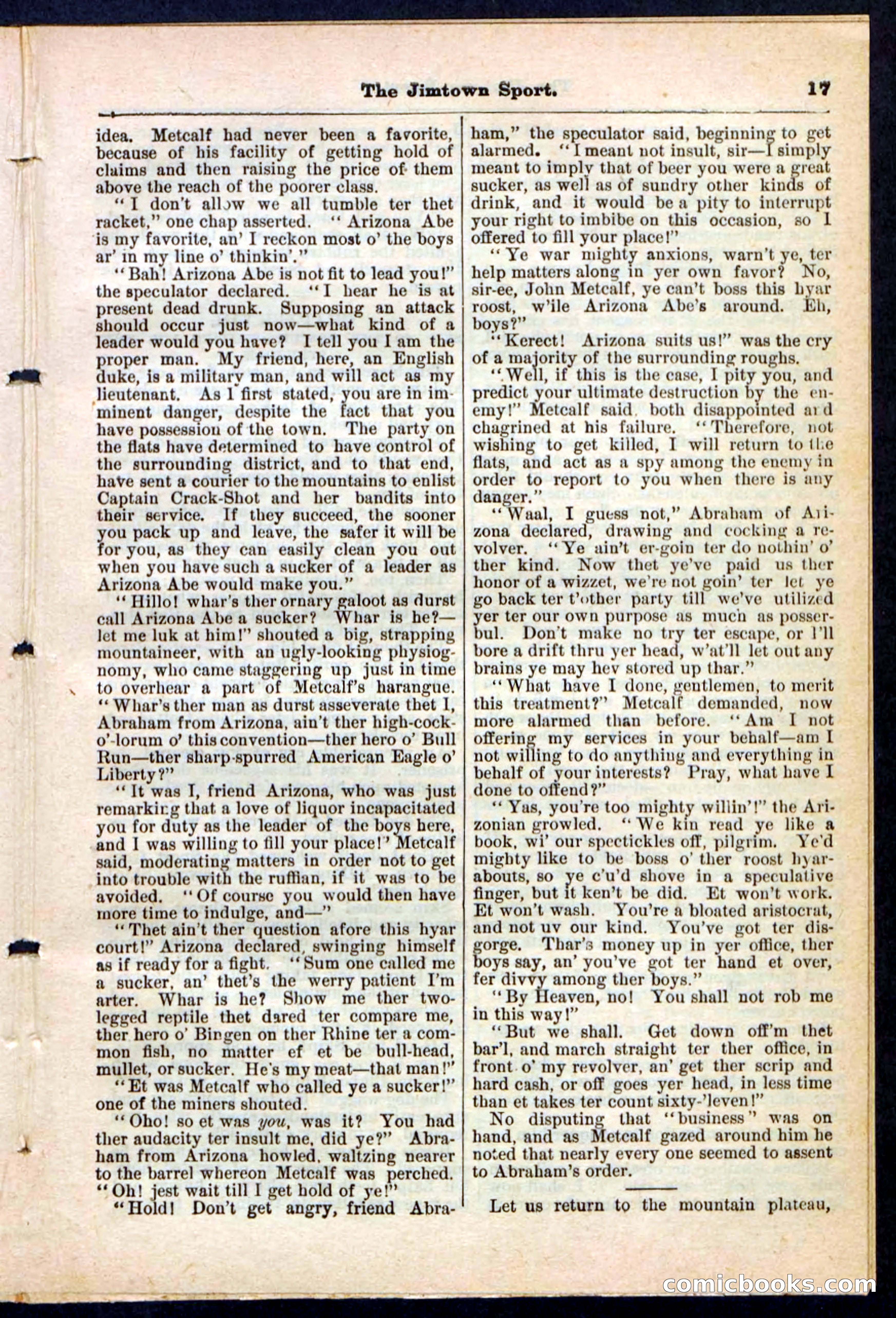 The Jimtown Sport by E.L. Wheeler — page 17 of 32