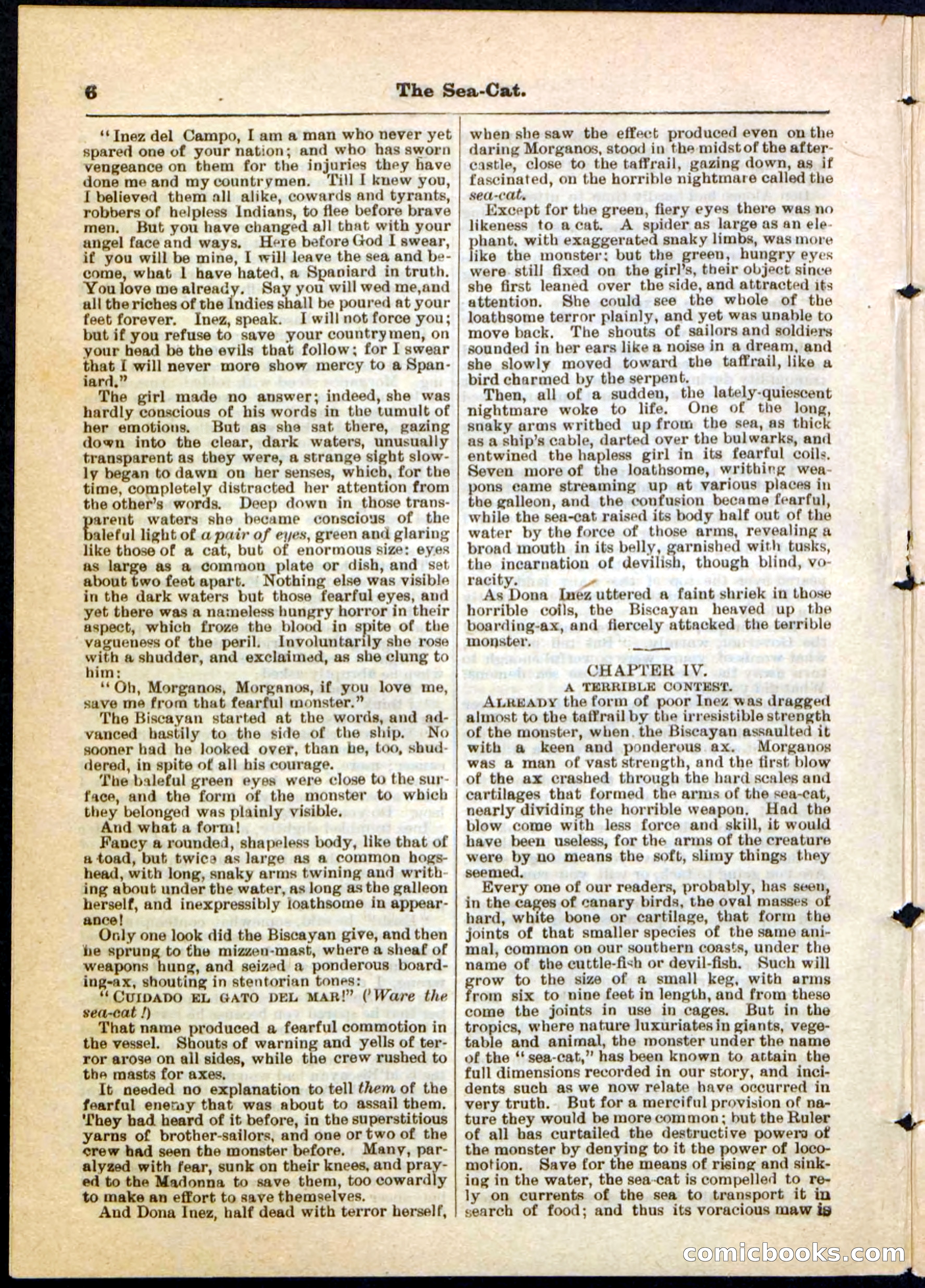 The Sea-Cat; or, The Witch of Darien — page 6 of 32