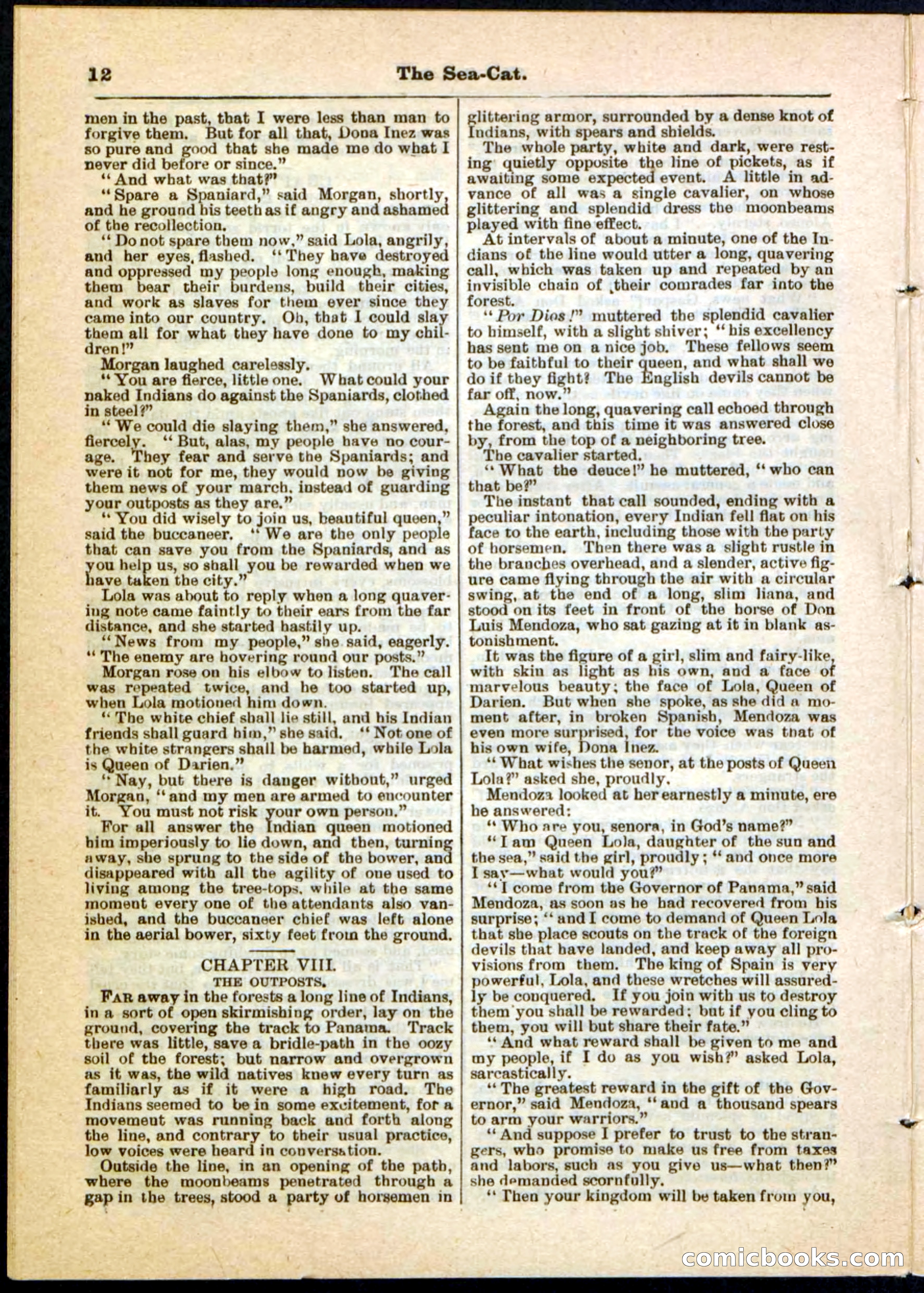 The Sea-Cat; or, The Witch of Darien — page 12 of 32