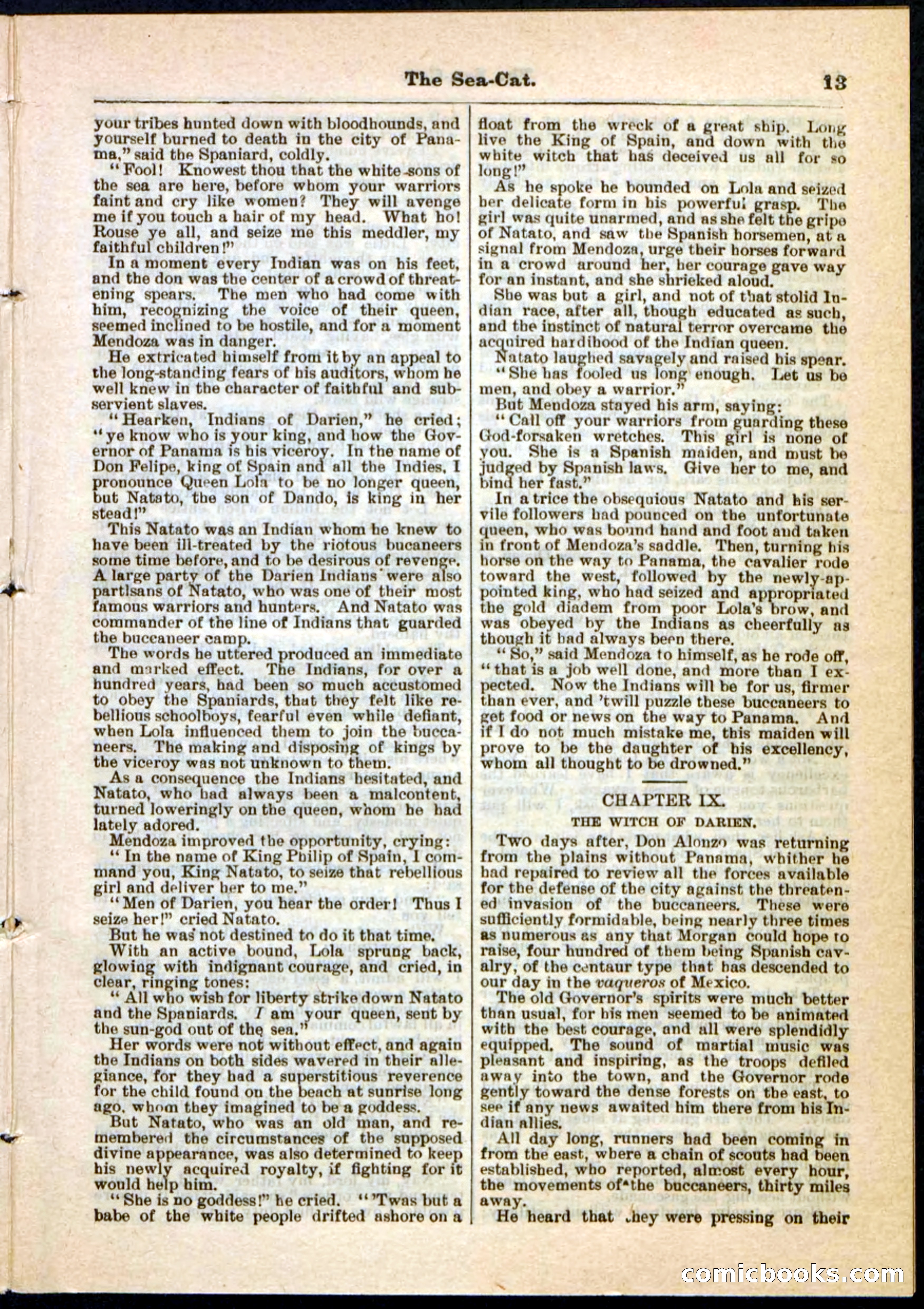 The Sea-Cat; or, The Witch of Darien — page 13 of 32