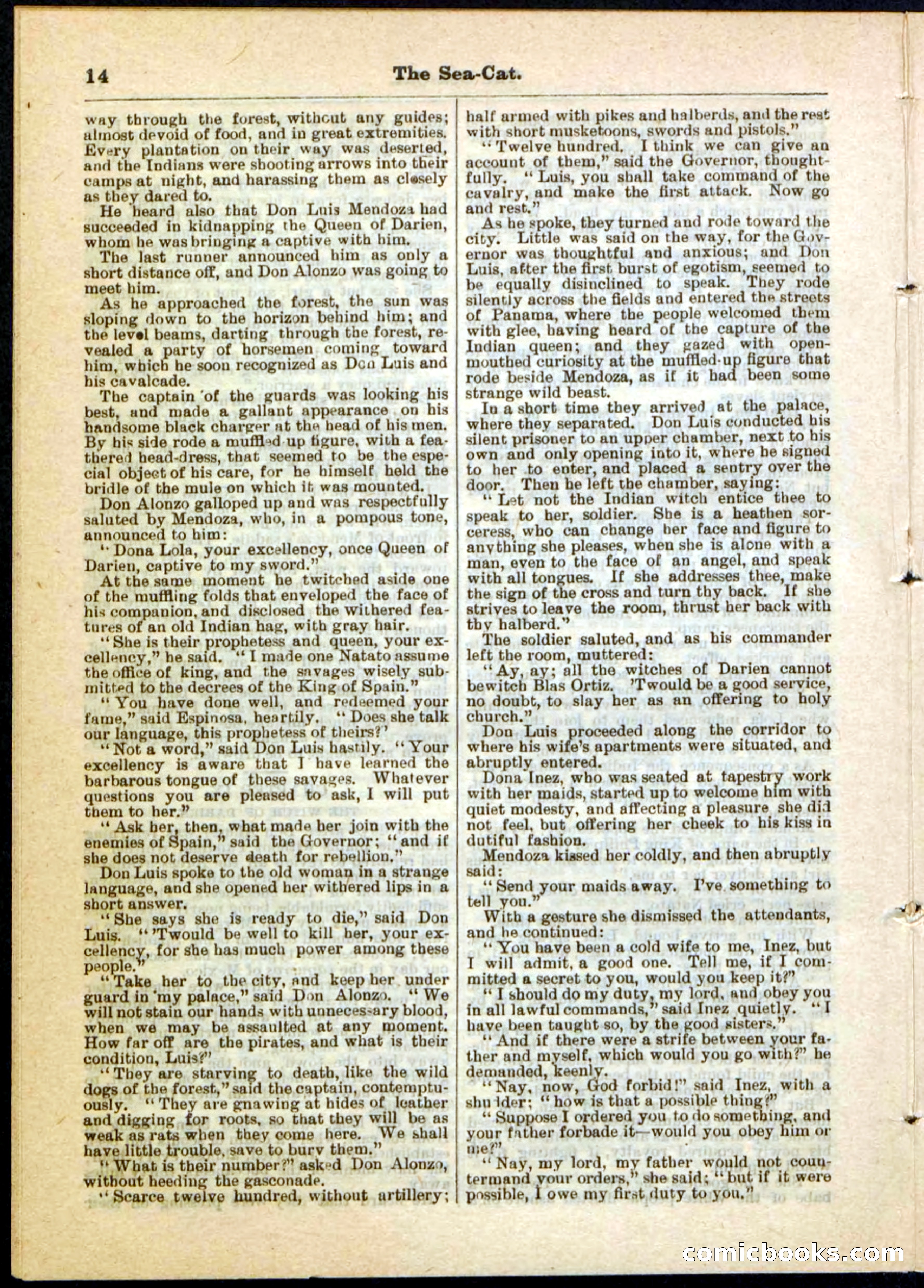 The Sea-Cat; or, The Witch of Darien — page 14 of 32