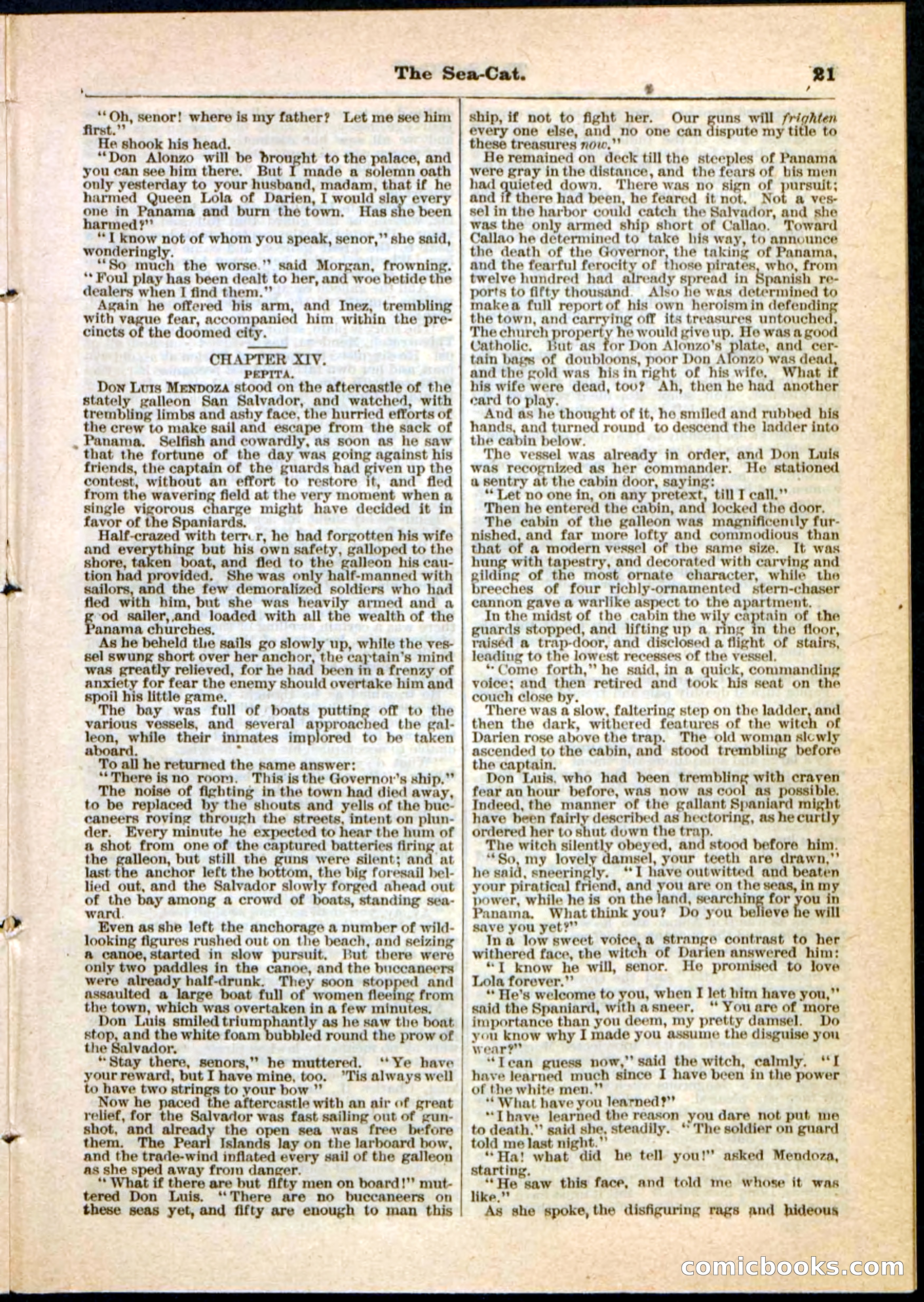 The Sea-Cat; or, The Witch of Darien — page 21 of 32